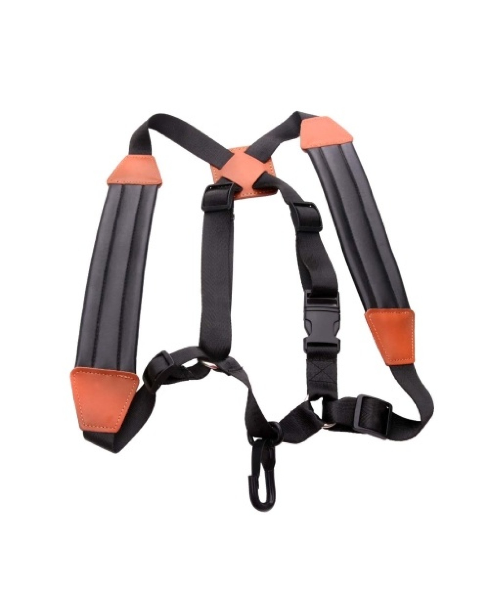Saxophone Strap Sax Shoulder Strap Adjustable Padded Leather Strap for Soprano Alto Baritone Saxophone