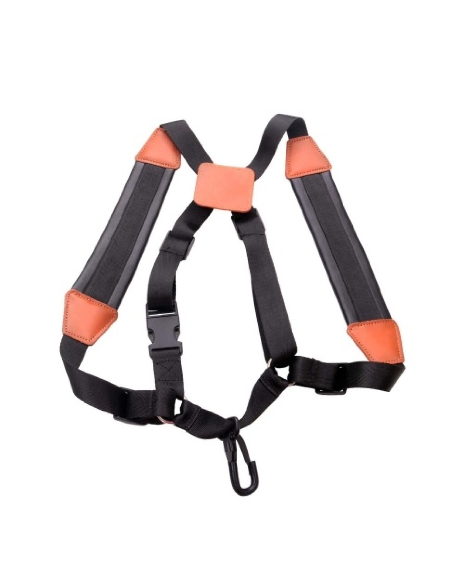 Saxophone Strap Sax Shoulder Strap Adjustable Padded Leather Strap for Soprano Alto Baritone Saxophone