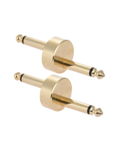 2 Pack 1/4 Inch 6.35mm Z Type Guitar Effect Pedal Coupler Connector Guitar Pedal Board Accessory