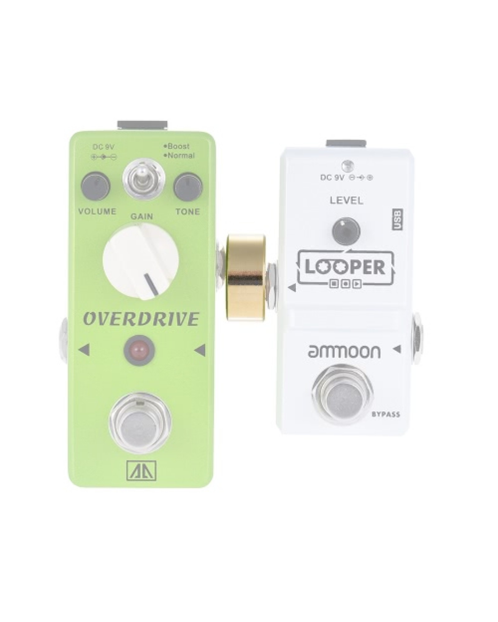 2 Pack 1/4 Inch 6.35mm Z Type Guitar Effect Pedal Coupler Connector Guitar Pedal Board Accessory