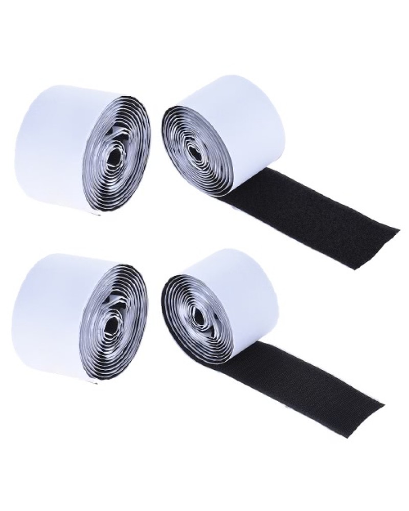 Pedalboard Pedal Mounting Tape Fastener Length 2M Width 5CM for Guitar Pedal Board, 2-Pack (1 Hook + 1 Loop)