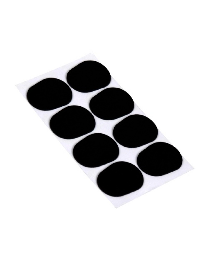 Wind Instrument Accessories 8pcs Alto Tenor Saxophone Clarinet Mouthpiece Cushions Patches Pads Black 0.5mm Thickness