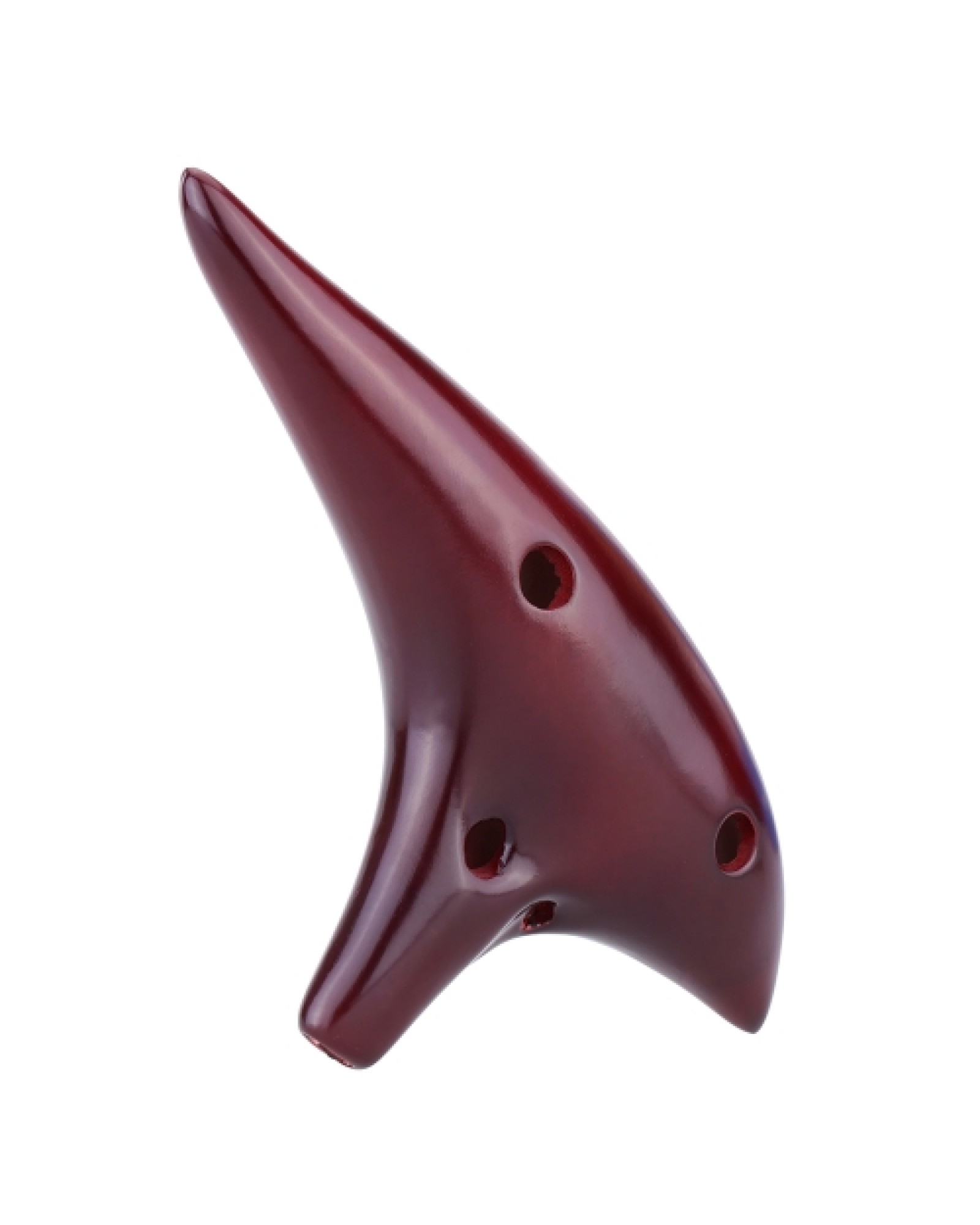 12 Holes Ceramic Ocarina Flute Alto C Smoked Burn Submarine Style Musical Instrument with Music Score for Music Lover and Beginn