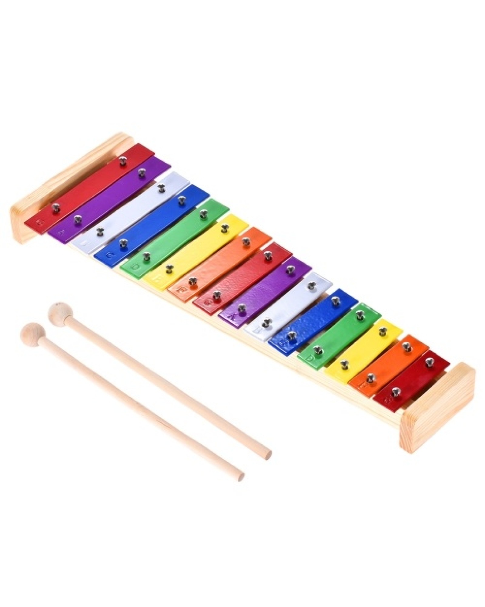 Colorful Glockenspiel Xylophone Wooden &amp; Aluminum Percussion Musical Instrument