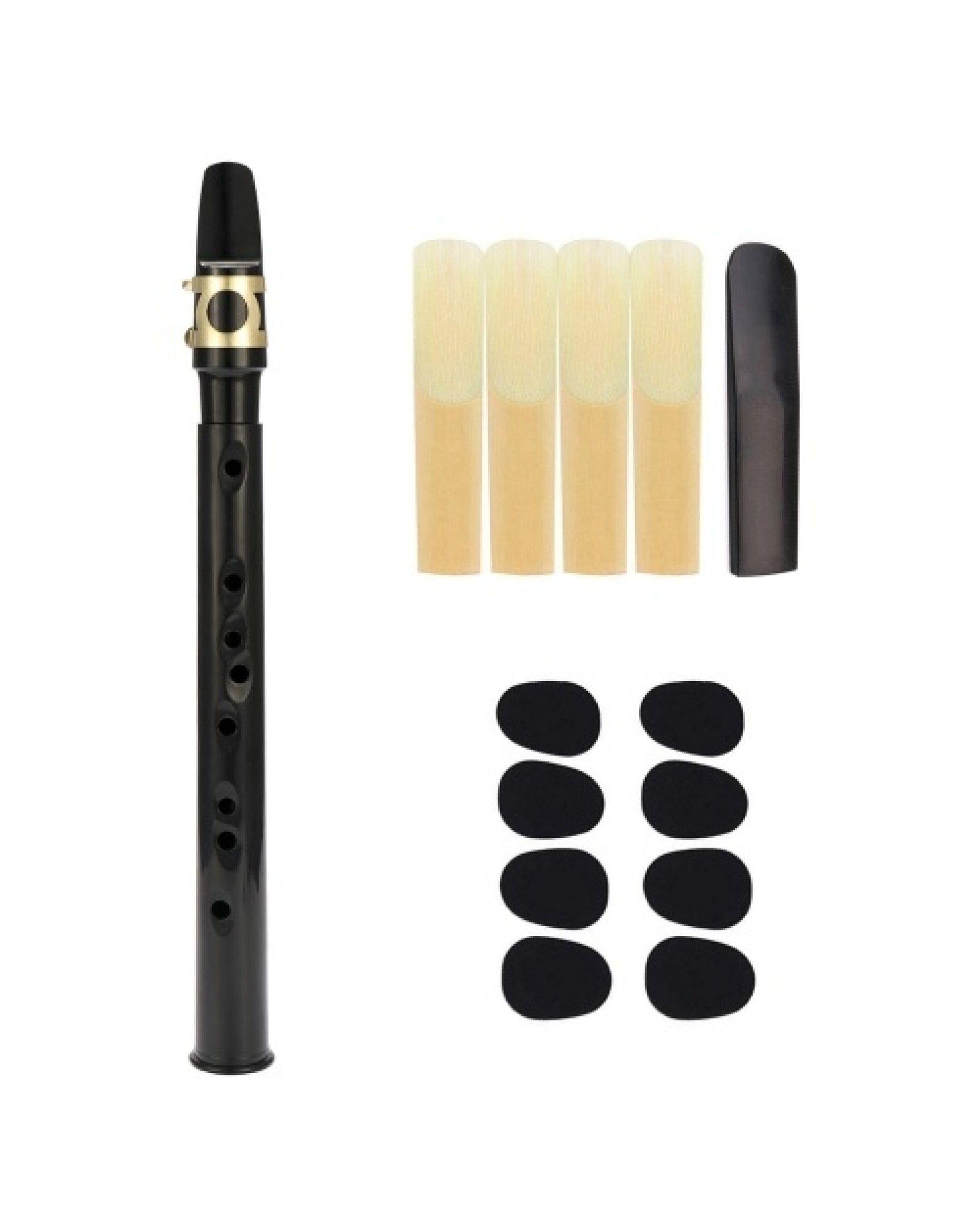 （Straight mouth）Pocket Sax Mini Portable Saxophone Little Saxophone With Carrying Bag Woodwind Instrument