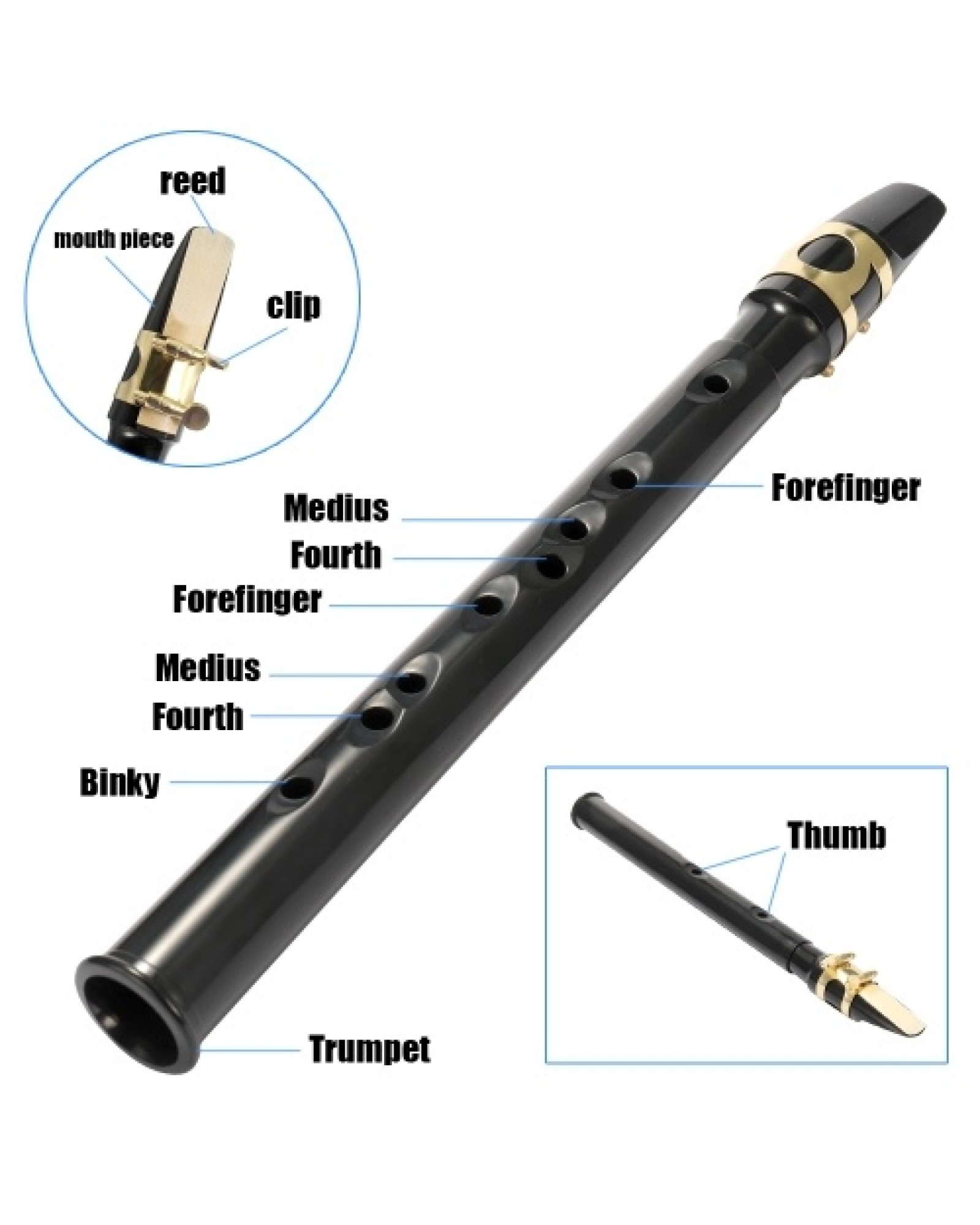 （Straight mouth）Pocket Sax Mini Portable Saxophone Little Saxophone With Carrying Bag Woodwind Instrument