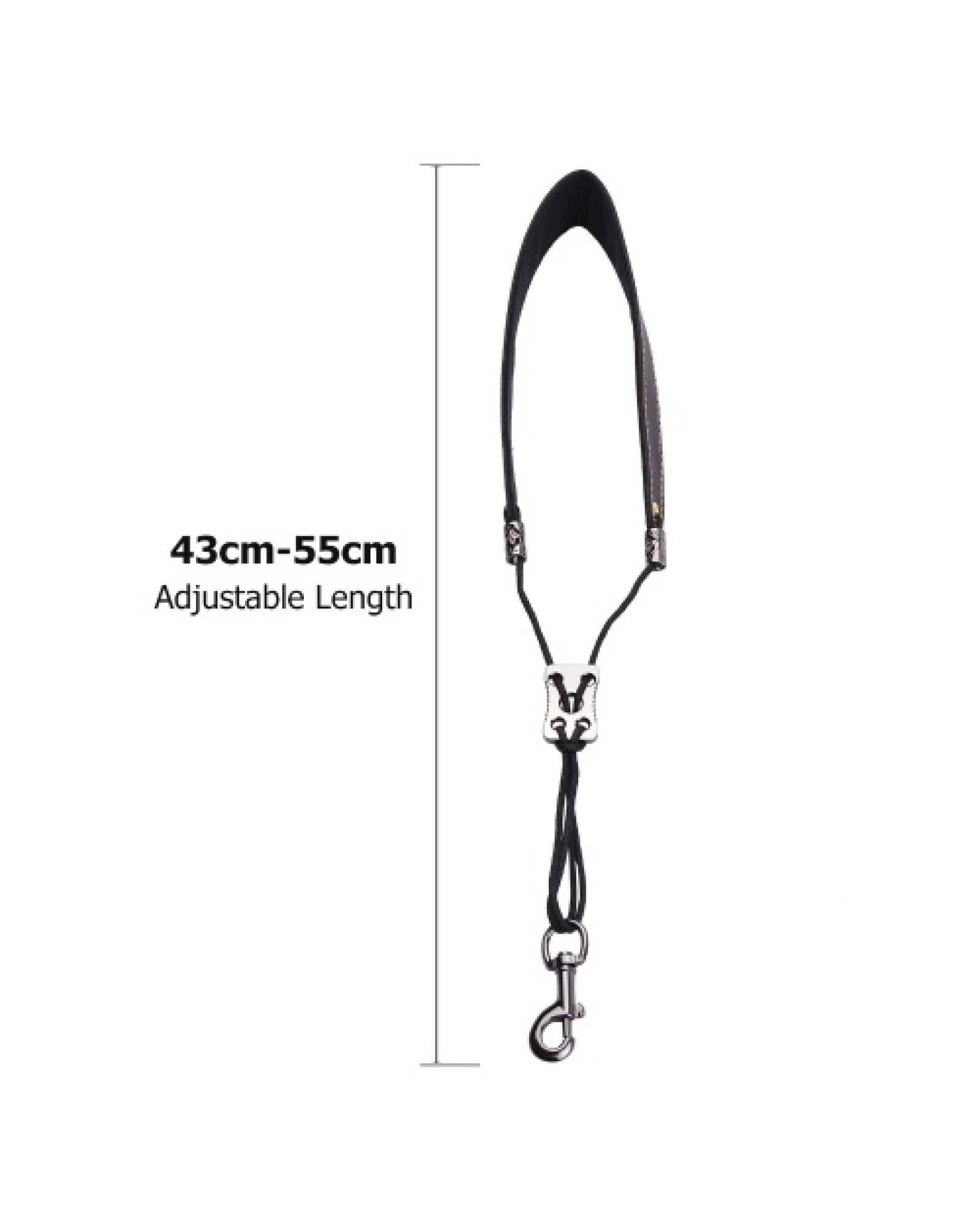 Adjustable Saxophone Neck Strap Soft Leather Padded Sax Strap with Metal Hook for Saxophones Clarinets