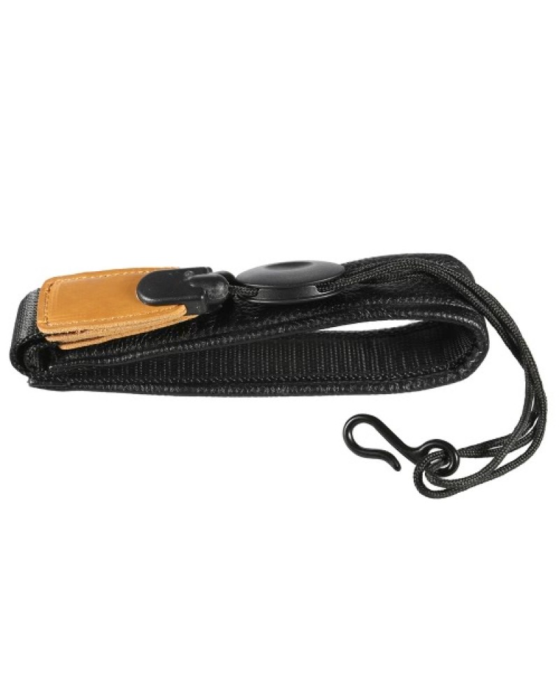 Adjustable Soft Leather Saxophone Sax Neck Strap with EVA Padded Metal Hook