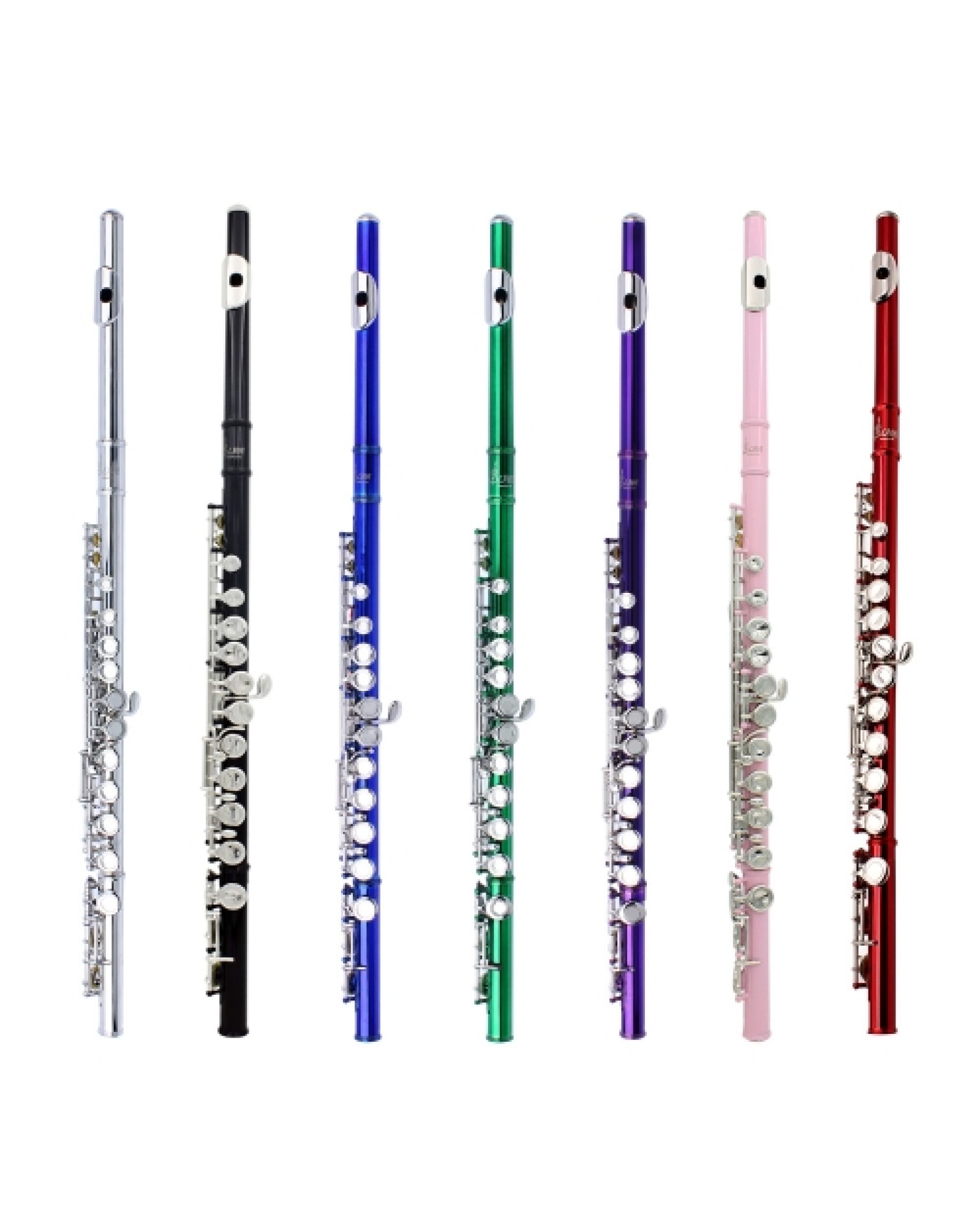 Western Concert Flute Cupronickel Plated Silver 16 Holes C Key Woodwind Instrument