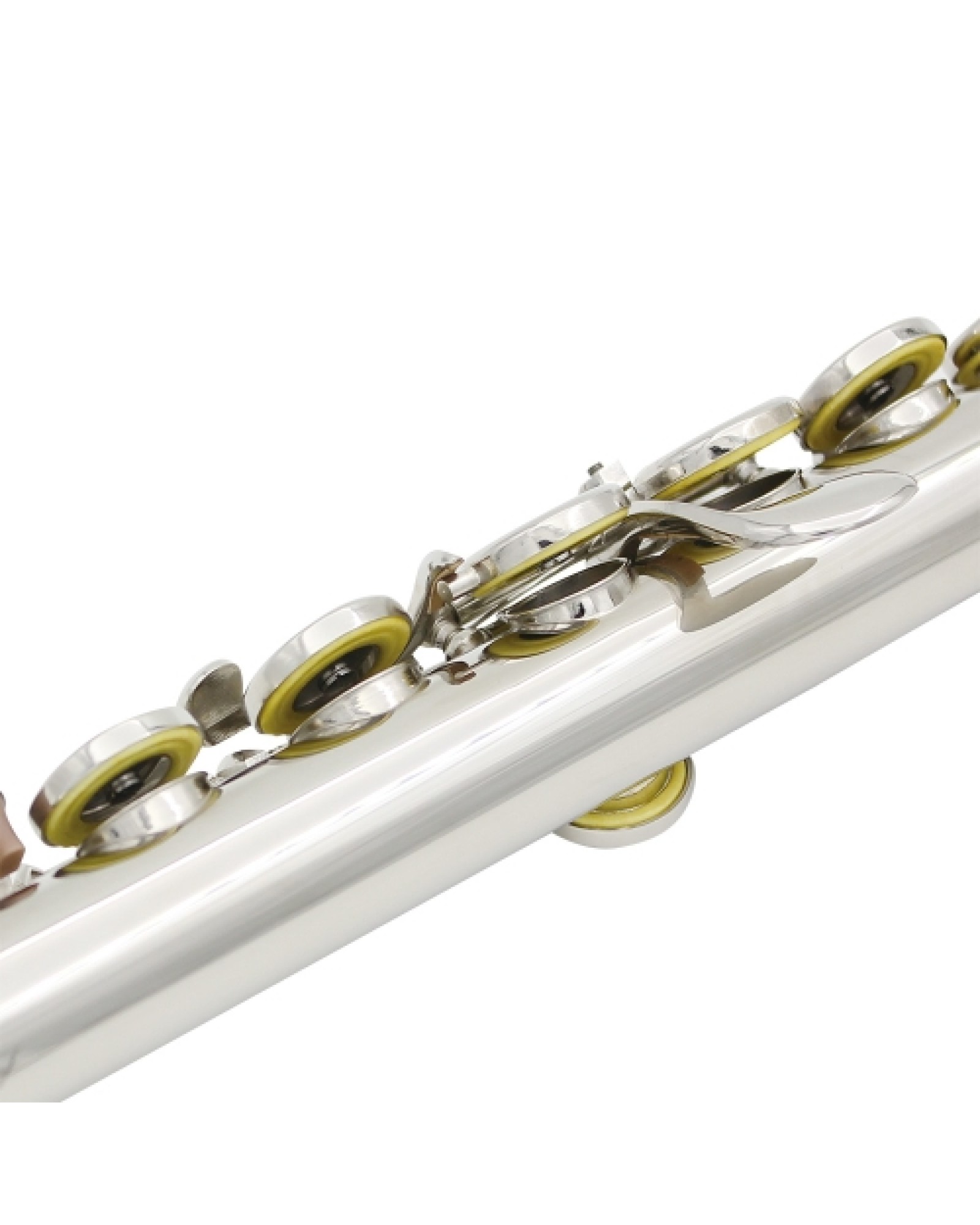 Western Concert Flute Cupronickel Plated Silver 16 Holes C Key Woodwind Instrument