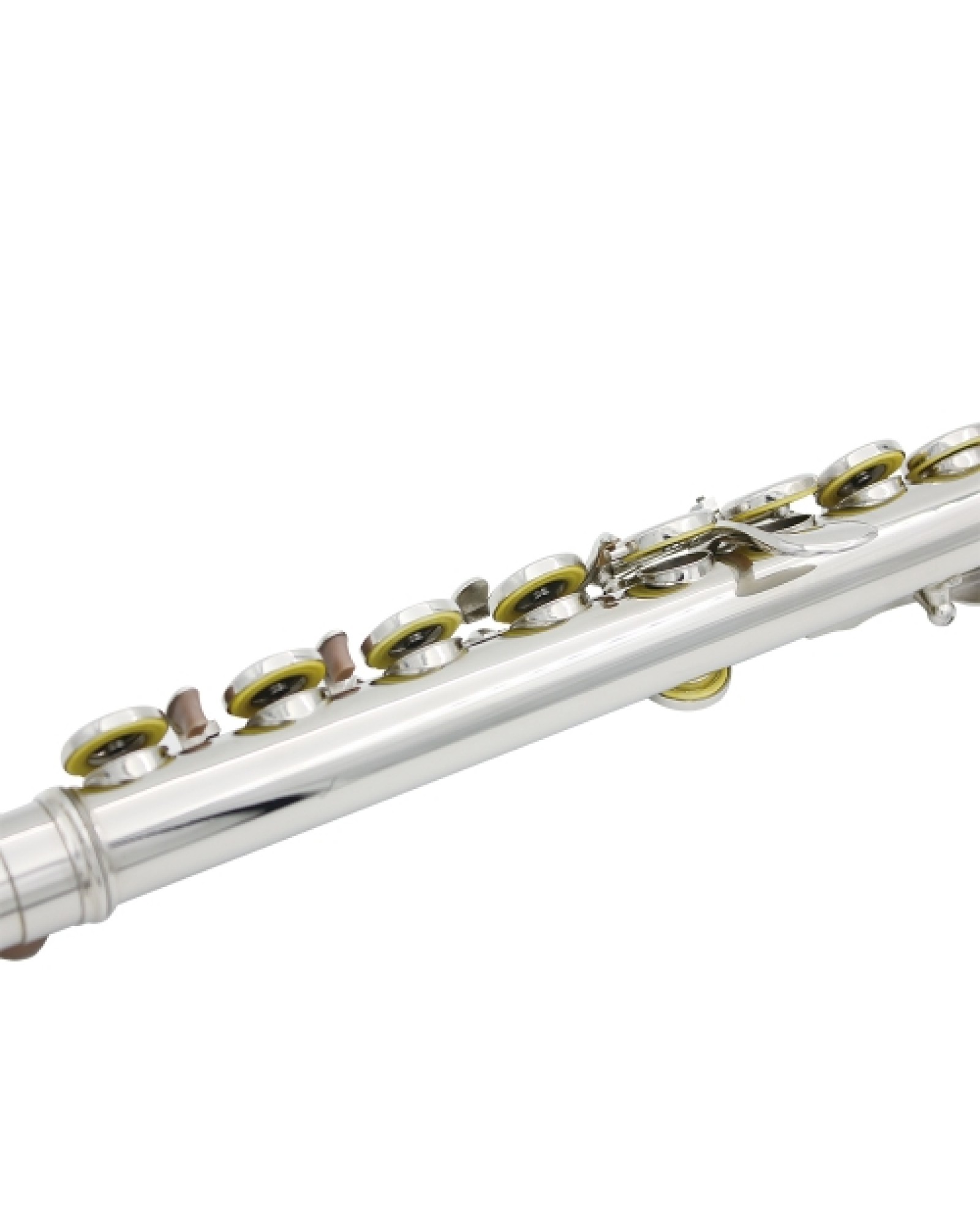 Western Concert Flute Cupronickel Plated Silver 16 Holes C Key Woodwind Instrument