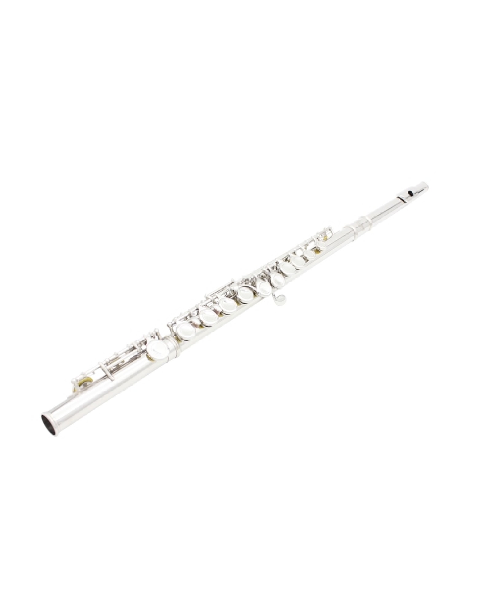 Western Concert Flute Cupronickel Plated Silver 16 Holes C Key Woodwind Instrument