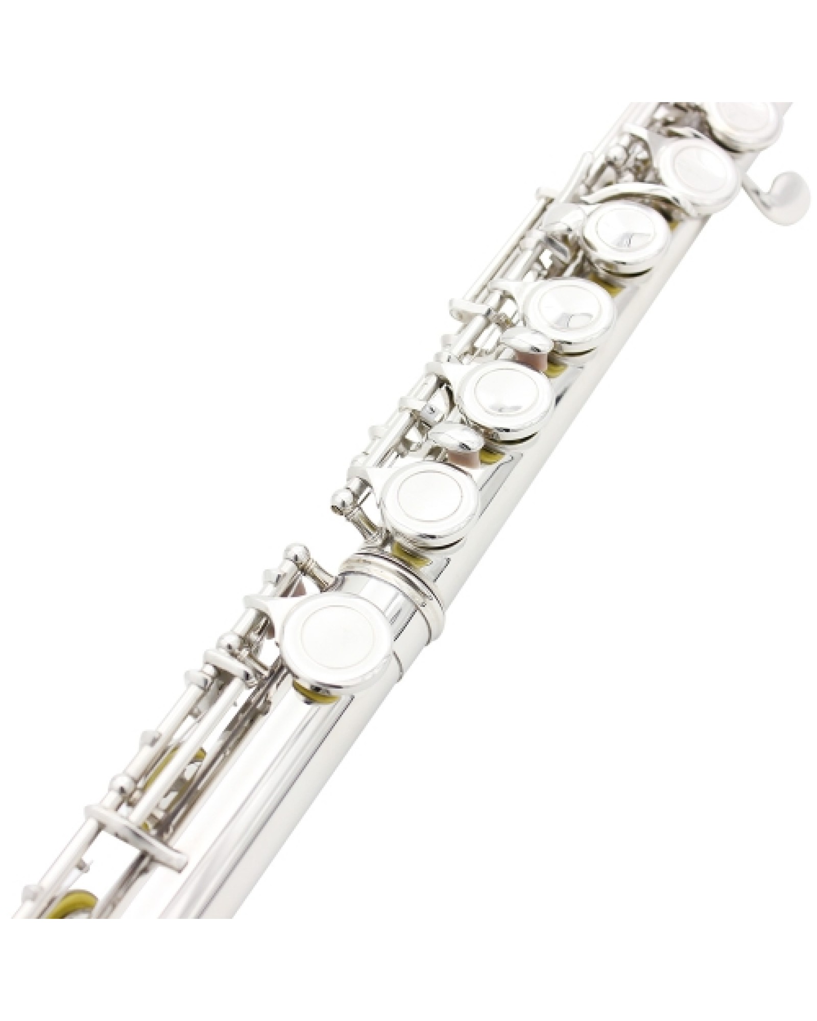 Western Concert Flute Cupronickel Plated Silver 16 Holes C Key Woodwind Instrument