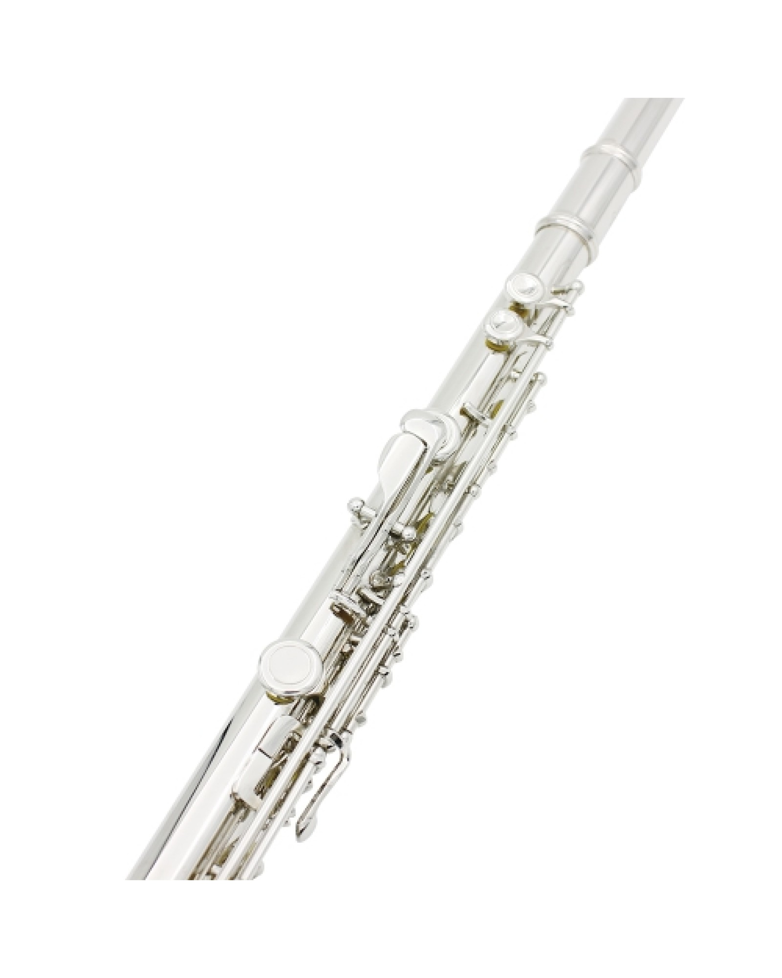Western Concert Flute Cupronickel Plated Silver 16 Holes C Key Woodwind Instrument