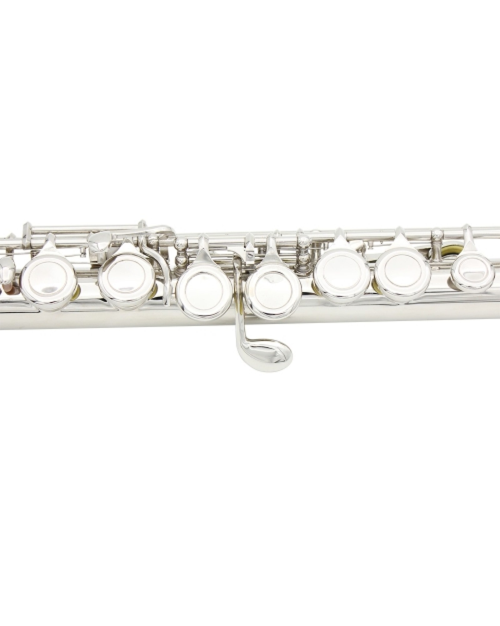 Western Concert Flute Cupronickel Plated Silver 16 Holes C Key Woodwind Instrument