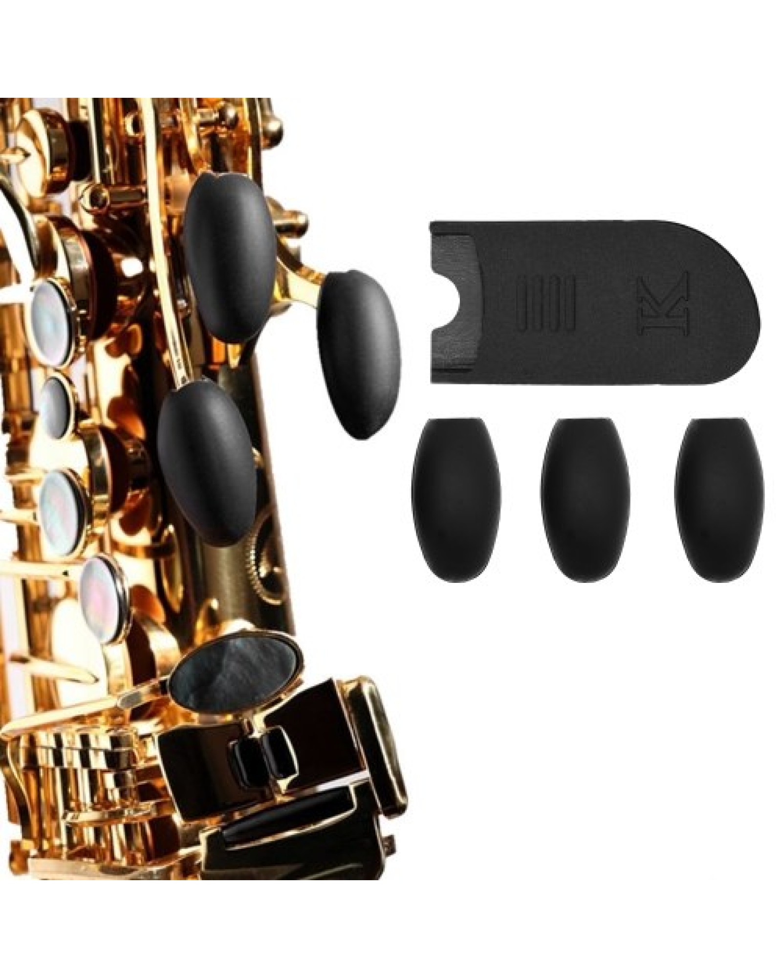 Saxophone Thumb Rest Cushion Palm Key Riser Pads Set