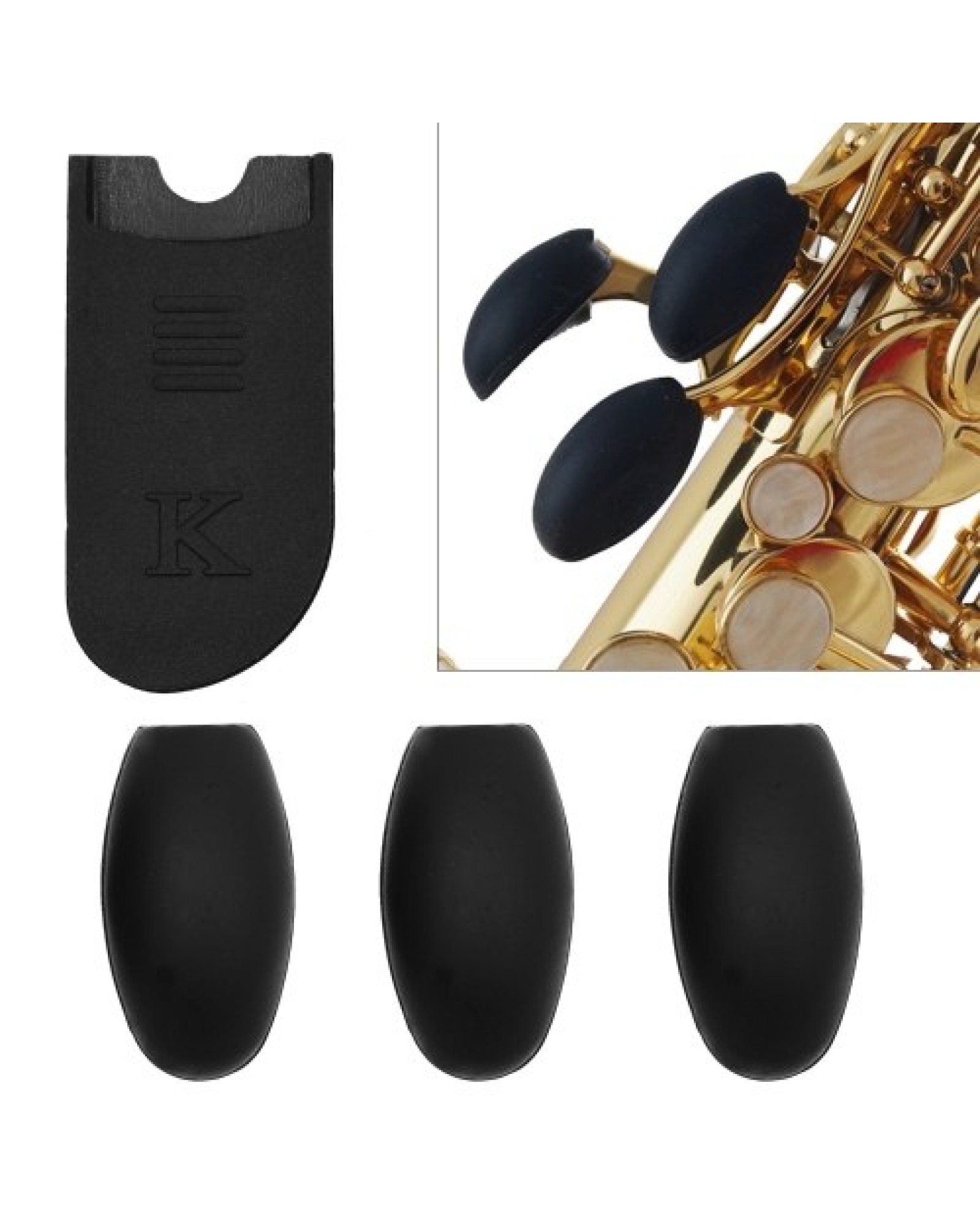 Saxophone Thumb Rest Cushion Palm Key Riser Pads Set