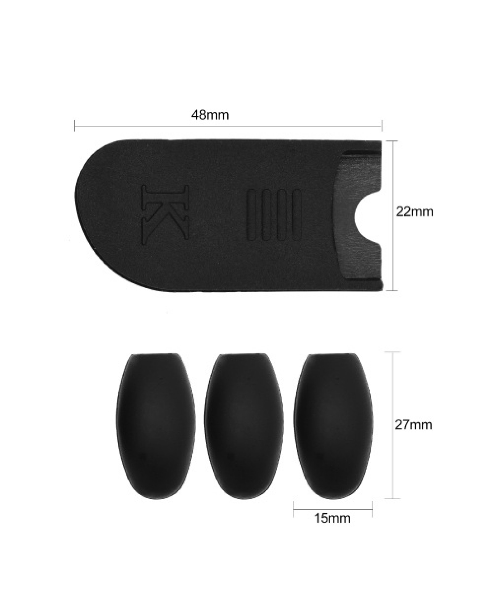 Saxophone Thumb Rest Cushion Palm Key Riser Pads Set
