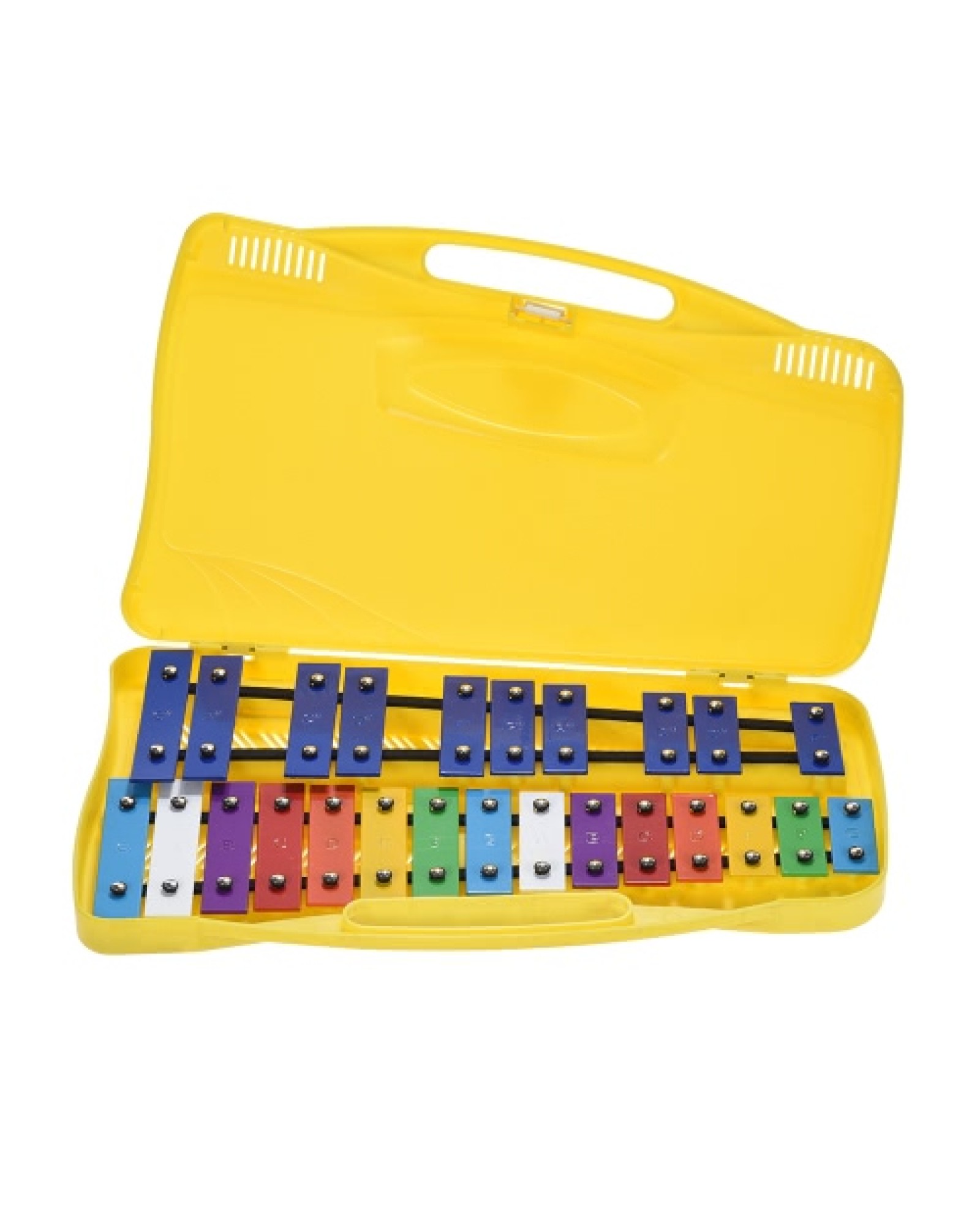 Colorful 25 Notes Glockenspiel Xylophone Percussion Rhythm Musical Educational Teaching Instrument Toy with 2 Mallets Handheld C