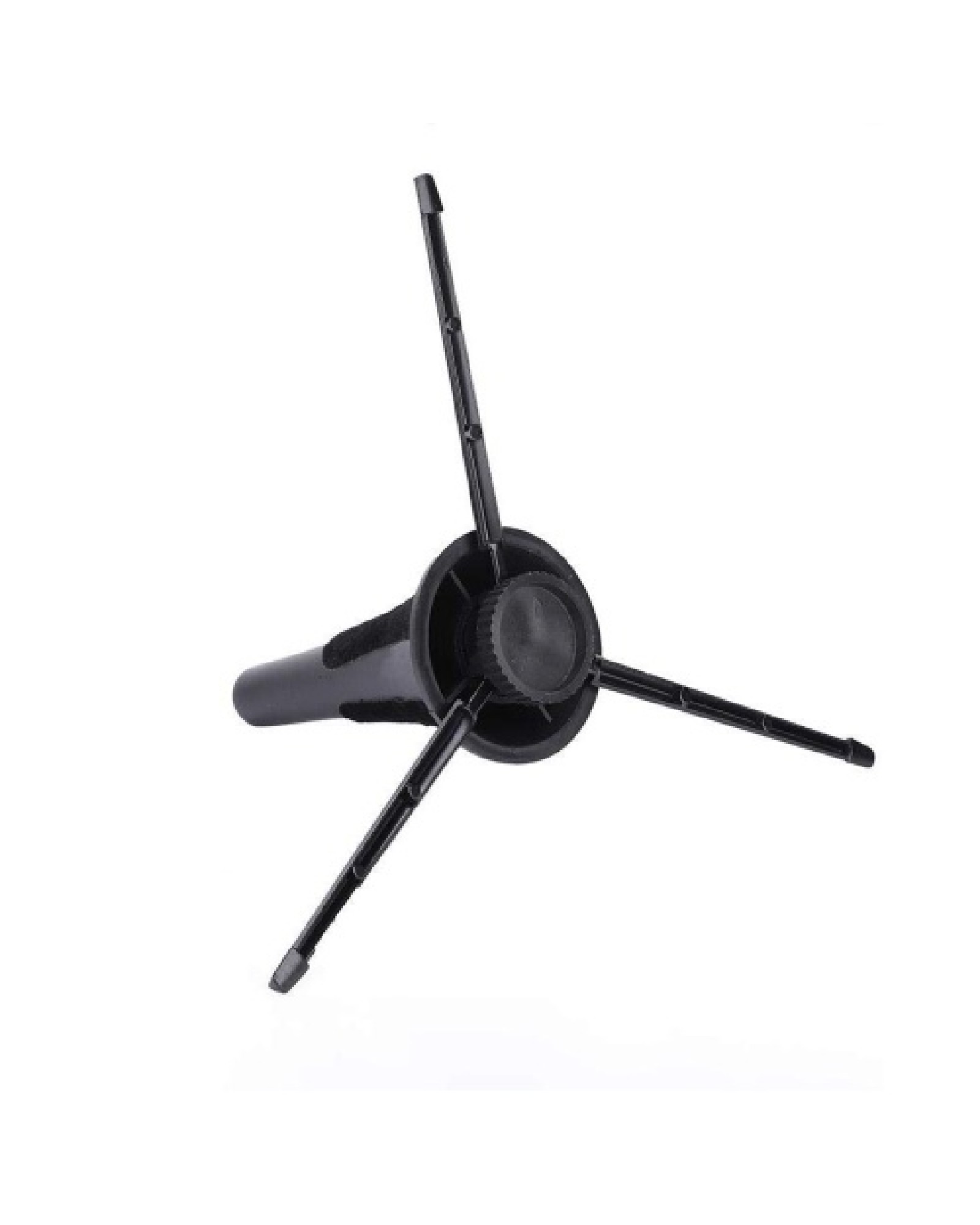Foldable Clarinet Oboe Stand Straight Saxophone Tripod Holder for Wind Instrument Black