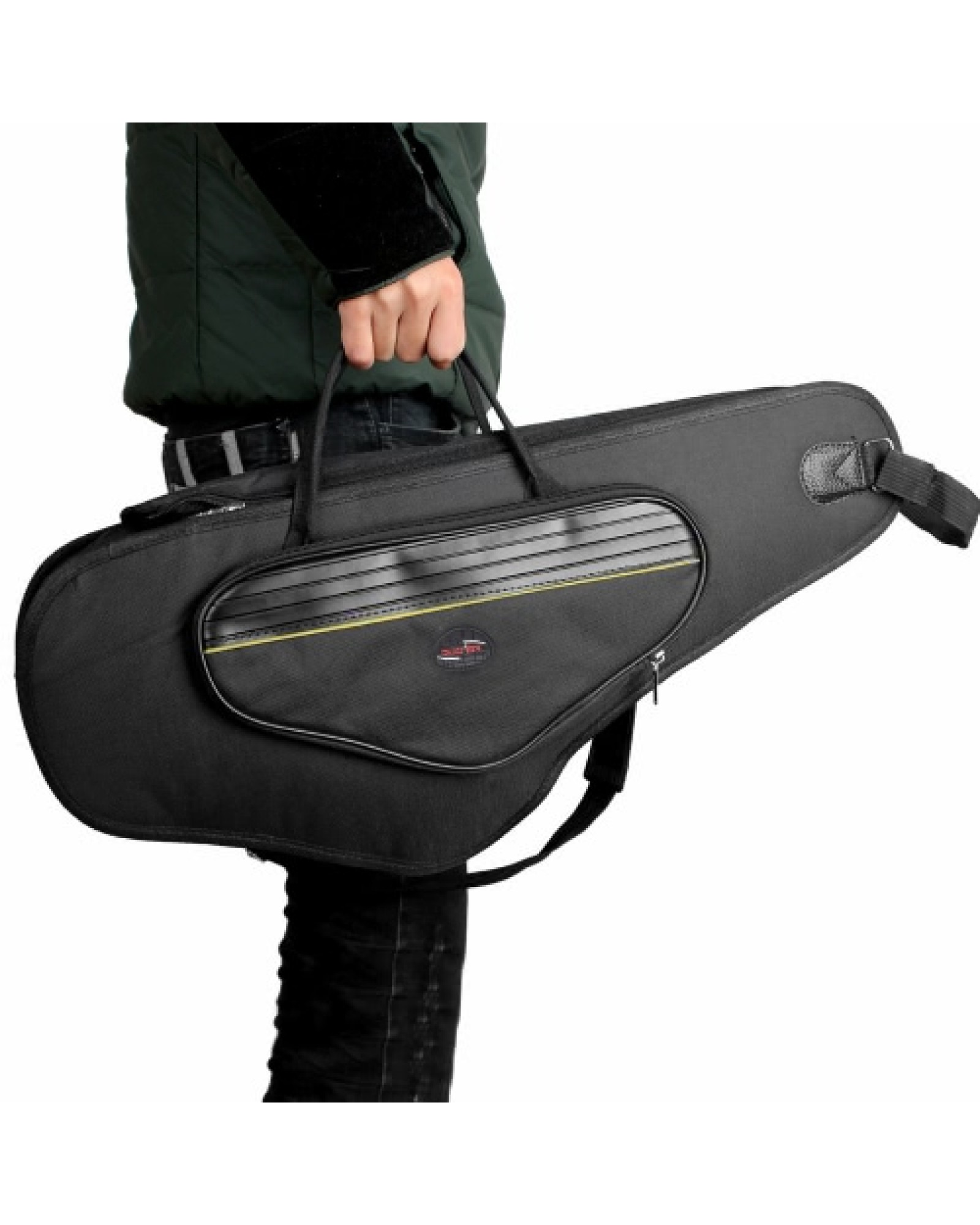 600D Water-resistant Gig Bag Oxford Cloth Backpack Adjustable Shoulder Straps Pocket 5mm Cotton Padded for Alto Sax Saxophone