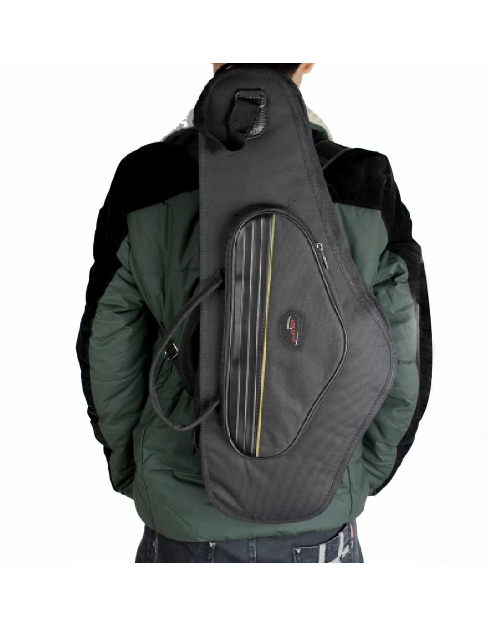 600D Water-resistant Gig Bag Oxford Cloth Backpack Adjustable Shoulder Straps Pocket 5mm Cotton Padded for Alto Sax Saxophone