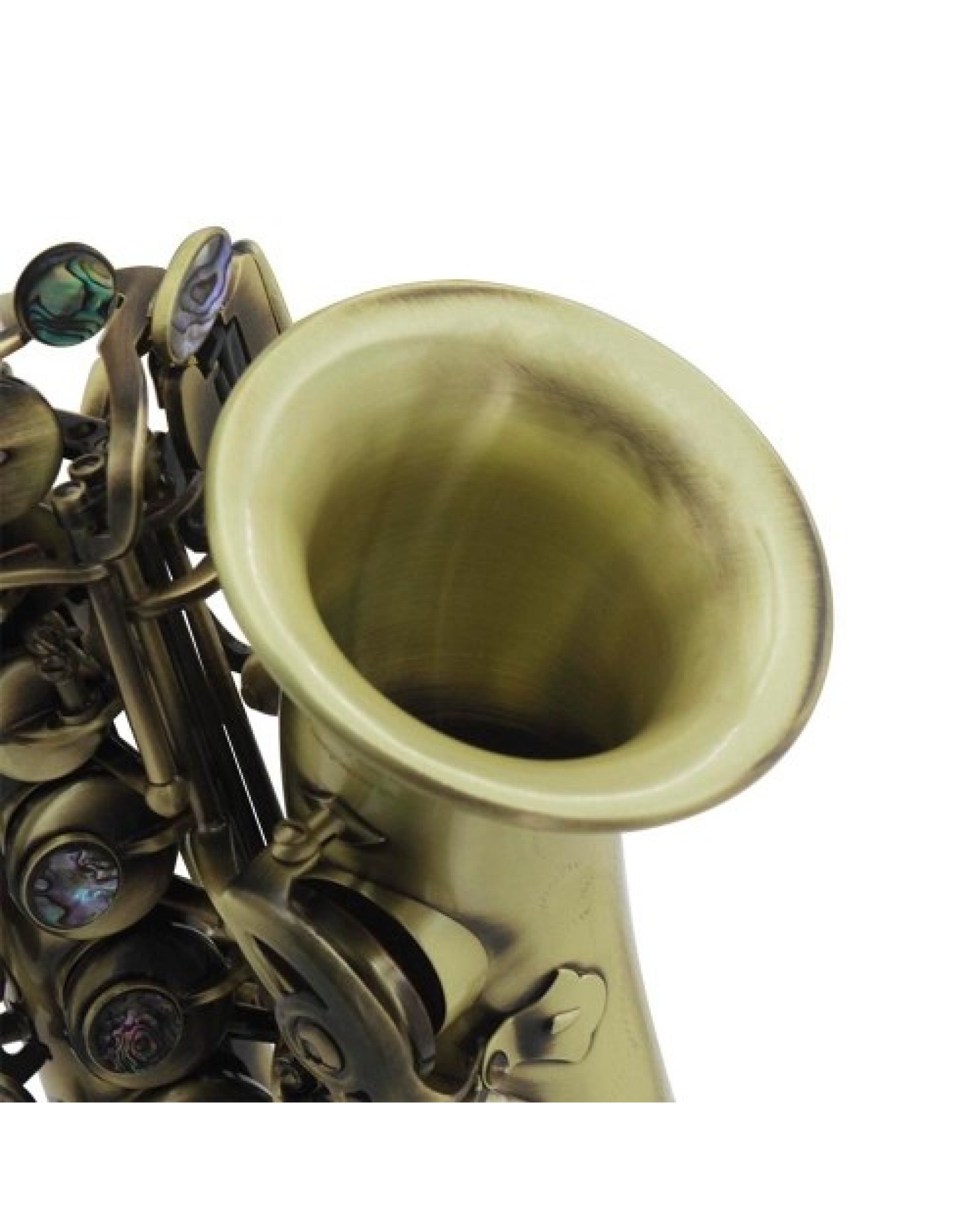 Vintage Style Bb Soprano Saxophone Sax Brass Material Woodwind