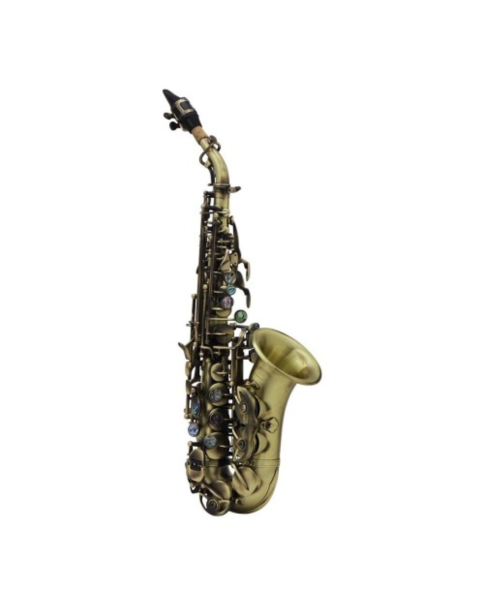 Vintage Style Bb Soprano Saxophone Sax Brass Material Woodwind