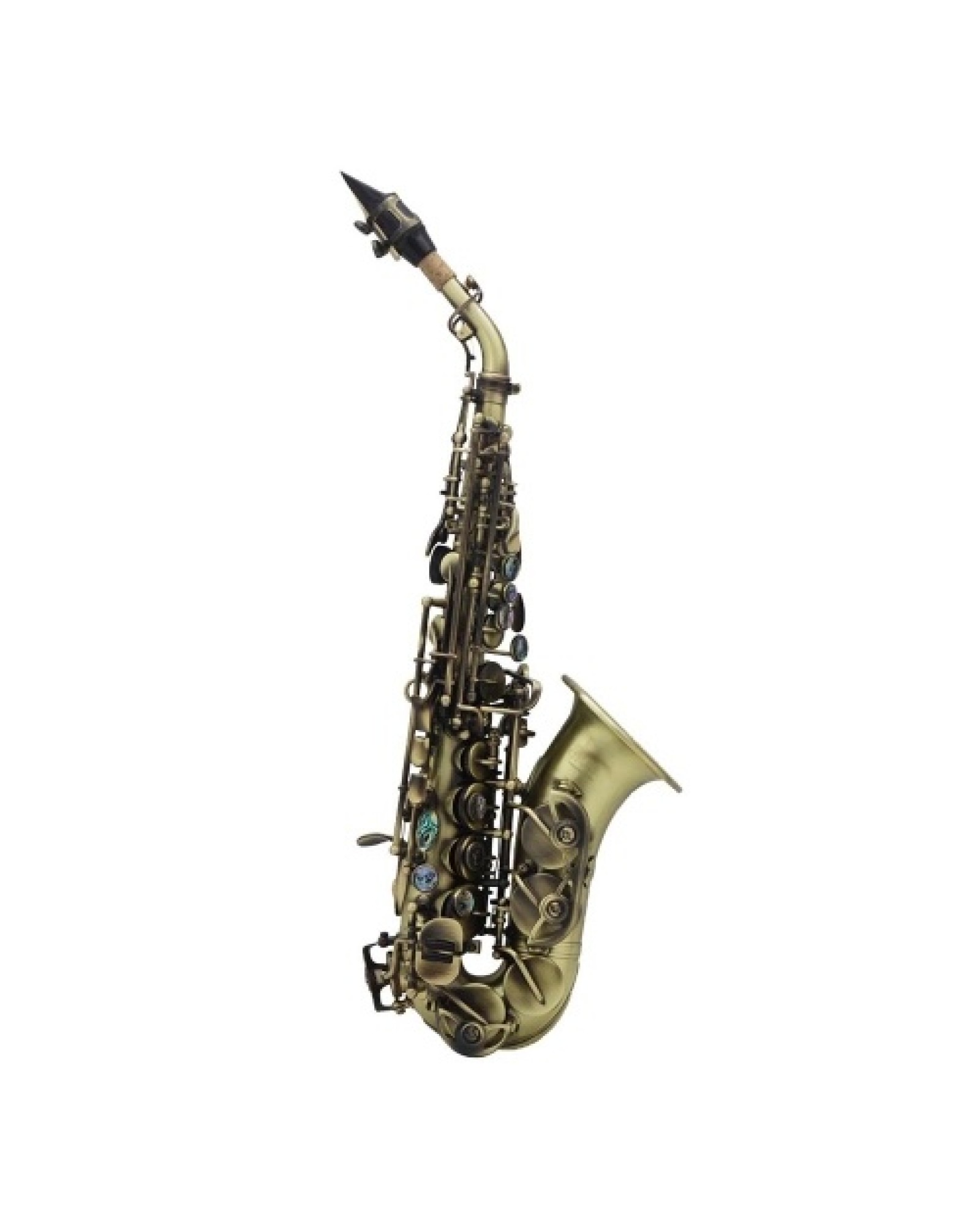 Vintage Style Bb Soprano Saxophone Sax Brass Material Woodwind