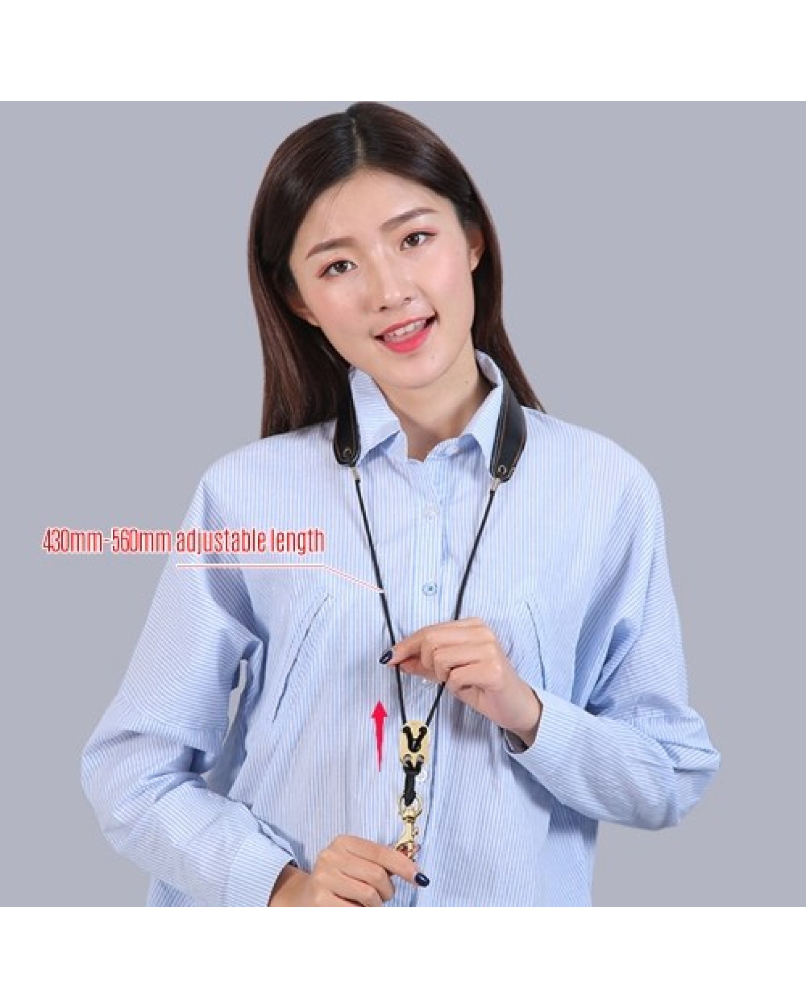 Adjustable Saxophone Neck Strap Leather Sax Strap Metal Hook for Tenor/ Soprano/ Alto Saxophones Clarinet