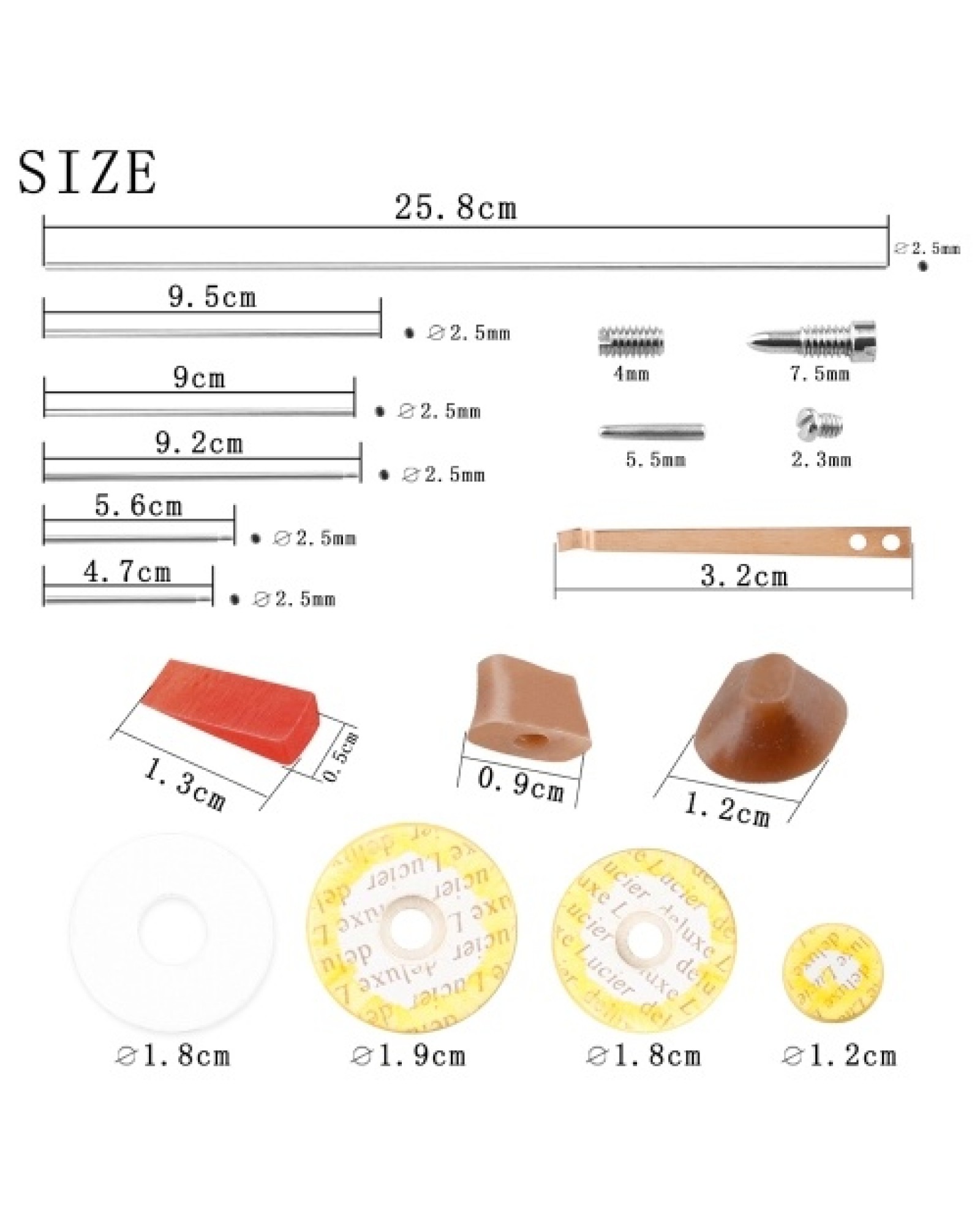 Professional Flute Repair Maintenance Tool Kit Shafts+Screws+Gaskets+Pads+Dowels+Reed Musical Instrument Accessories