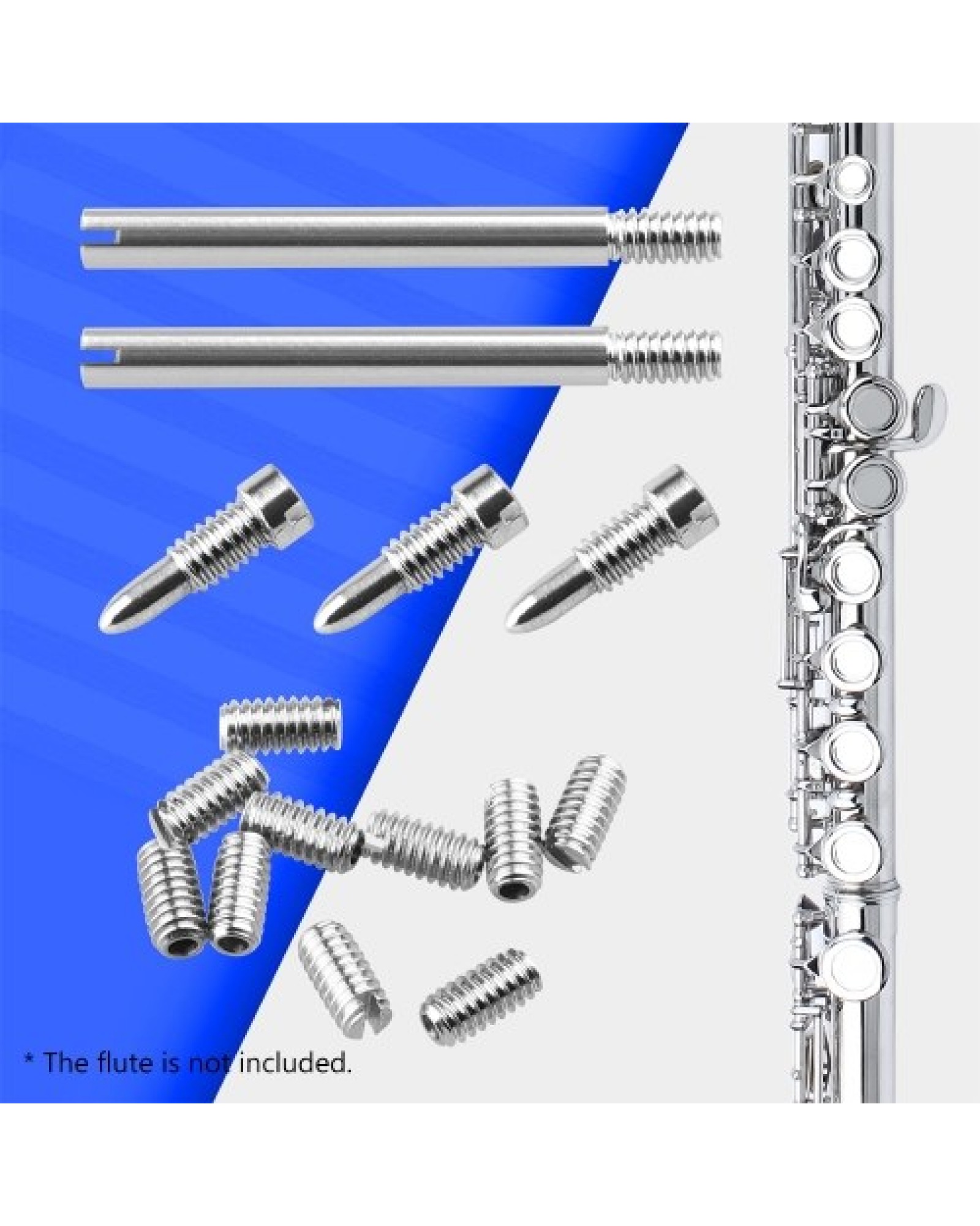 Professional Flute Repair Maintenance Tool Kit Shafts+Screws+Gaskets+Pads+Dowels+Reed Musical Instrument Accessories