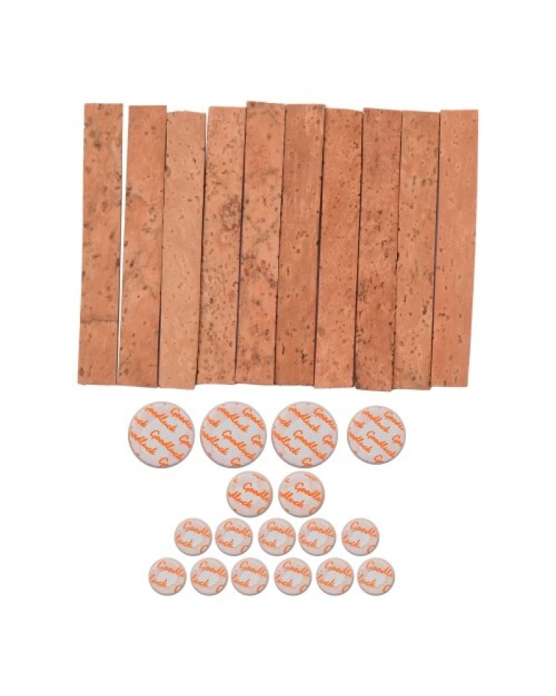 Clarinet Neck Joint Cork and Pad Set 10 Piece of Clarinet Neck Joint Cork 17 Piece Clarinet Pads for Bb Clarinet