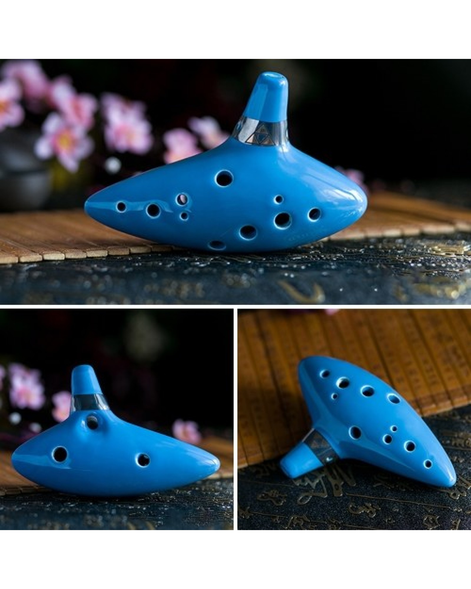 12 Holes Alto C Zelda Ocarina Ceramic Vessel Flute Wind Musical Instrument