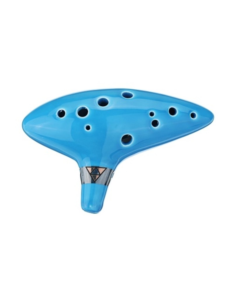 12 Holes Alto C Zelda Ocarina Ceramic Vessel Flute Wind Musical Instrument