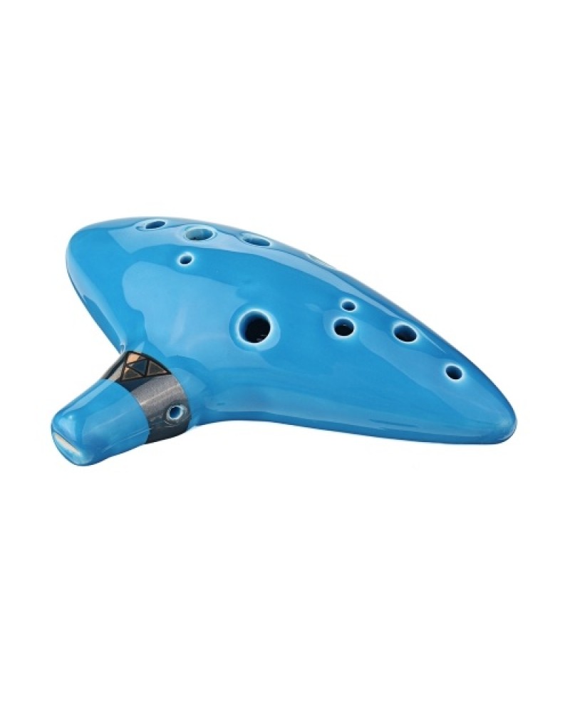 12 Holes Alto C Zelda Ocarina Ceramic Vessel Flute Wind Musical Instrument