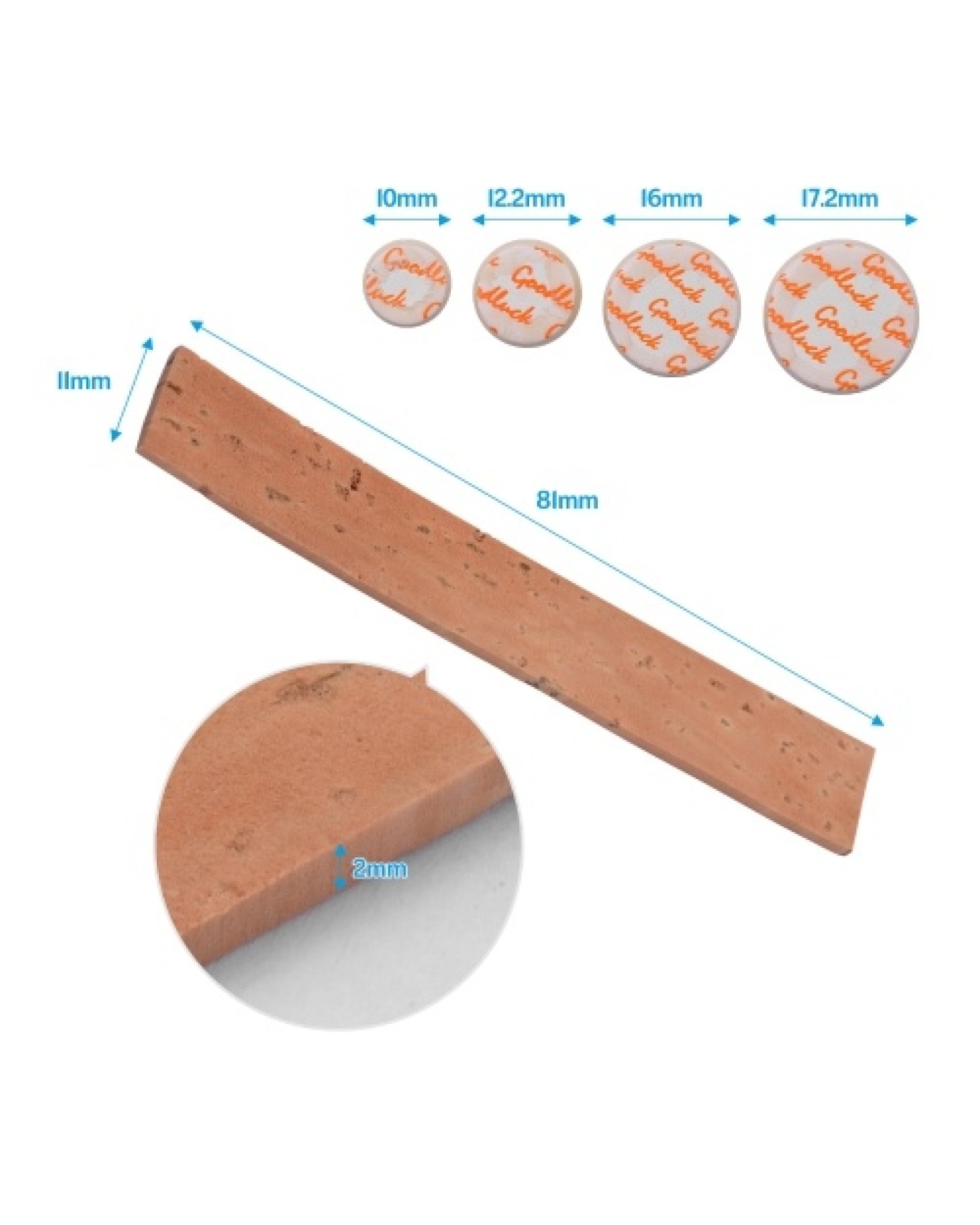 Clarinet Neck Joint Cork and Pad Set 10 Piece of Clarinet Neck Joint Cork 17 Piece Clarinet Pads for Bb Clarinet
