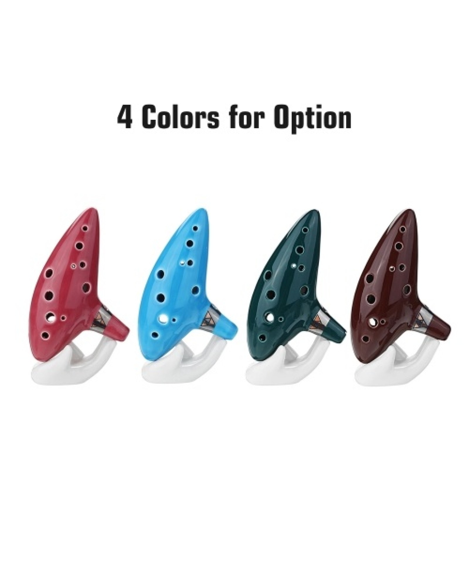 12 Holes Alto C Zelda Ocarina Ceramic Vessel Flute Wind Musical Instrument