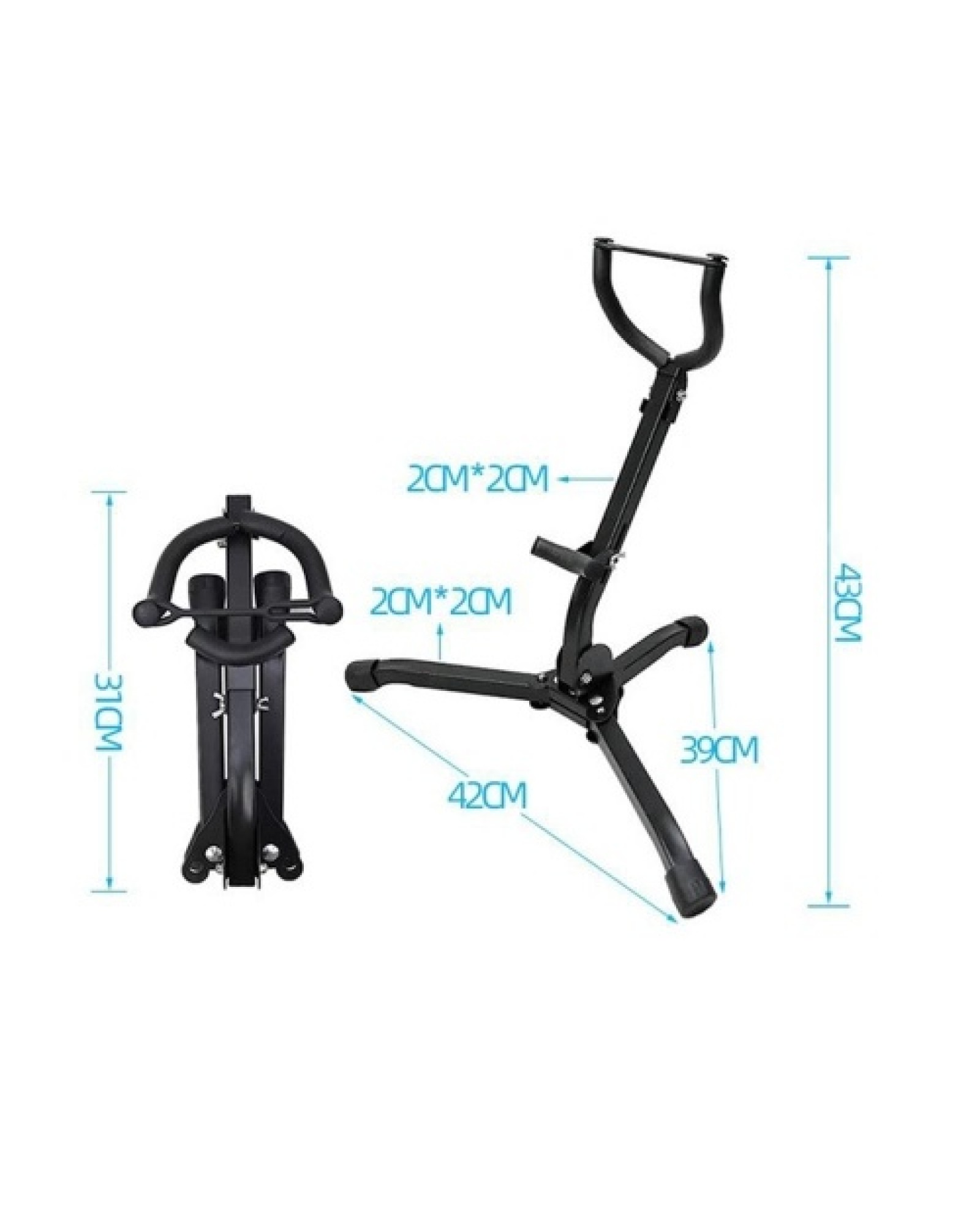 Foldable Portable Alto Tenor Saxophone Stand Sax Tripod Holder Saxophone Accessories