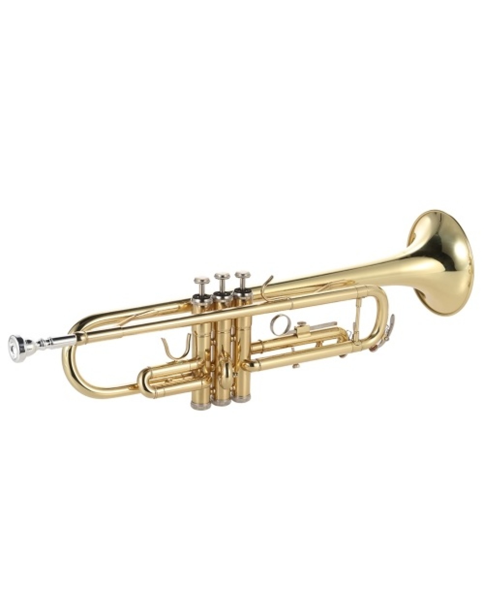 Trumpet Bb Flat Brass Gold-painted Exquisite Durable Musical Instrument