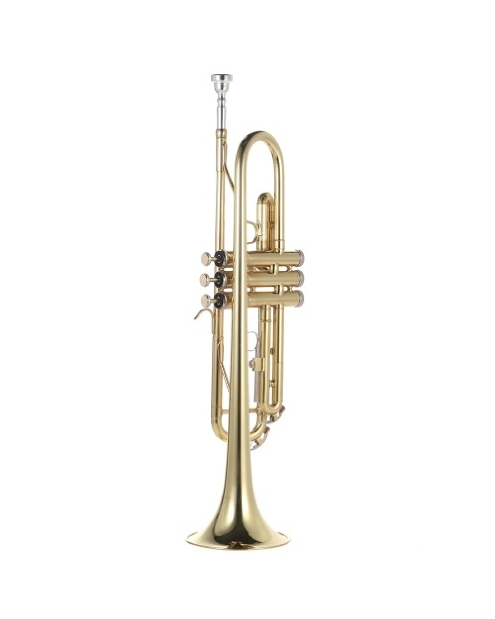 Trumpet Bb Flat Brass Gold-painted Exquisite Durable Musical Instrument