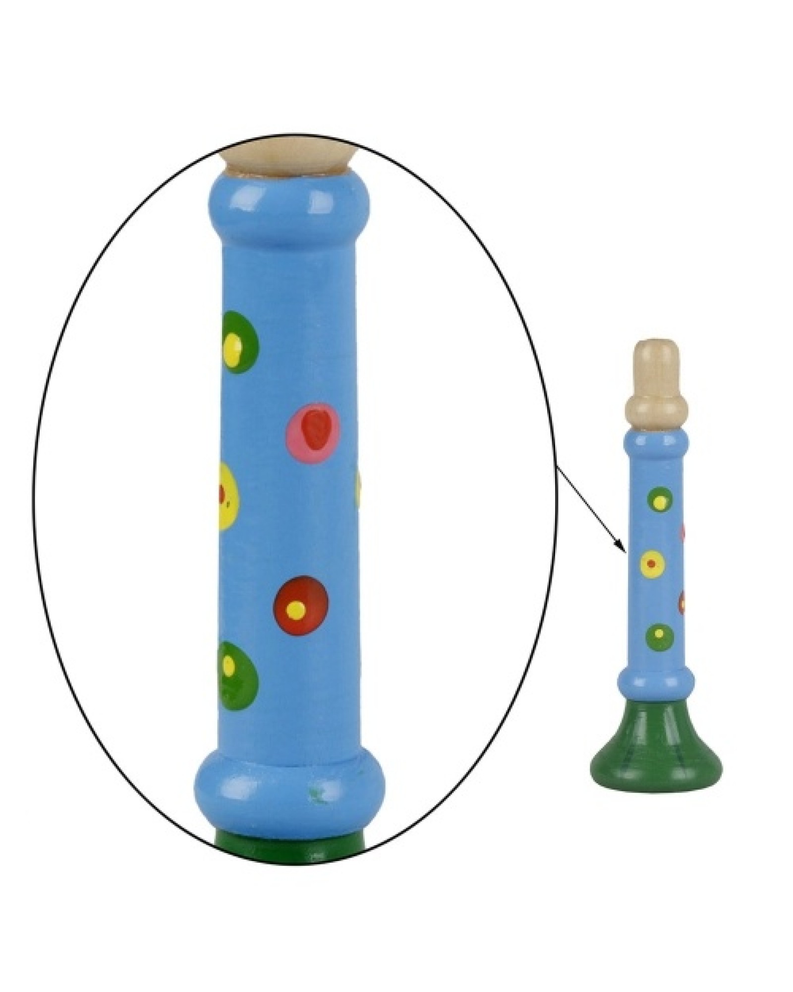 Wooden Horn Hooter Trumpet Musical Instrument Toy for Kids Children Early Education Music Tool