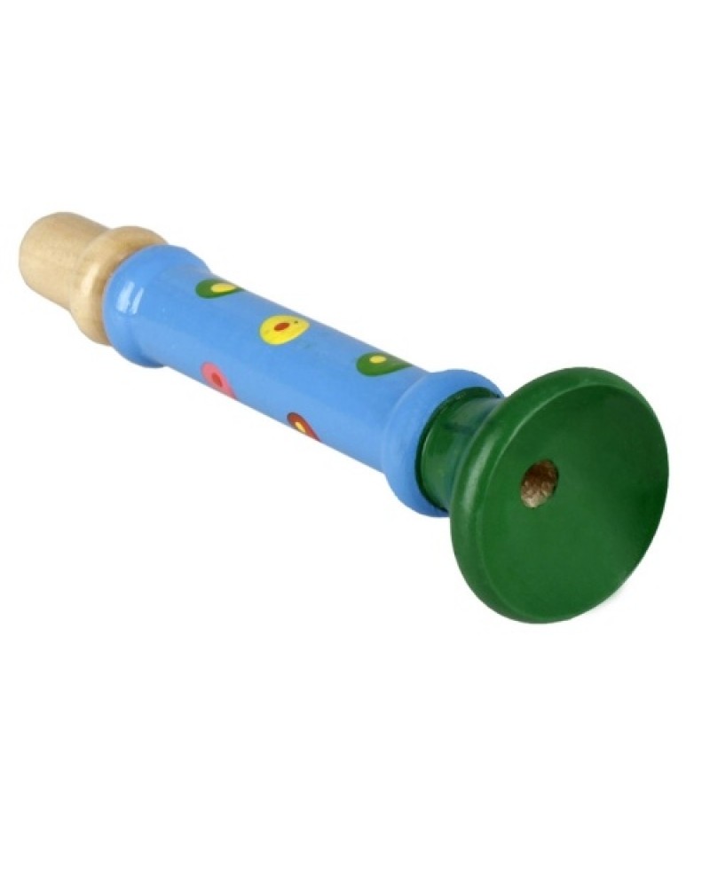 Wooden Horn Hooter Trumpet Musical Instrument Toy for Kids Children Early Education Music Tool