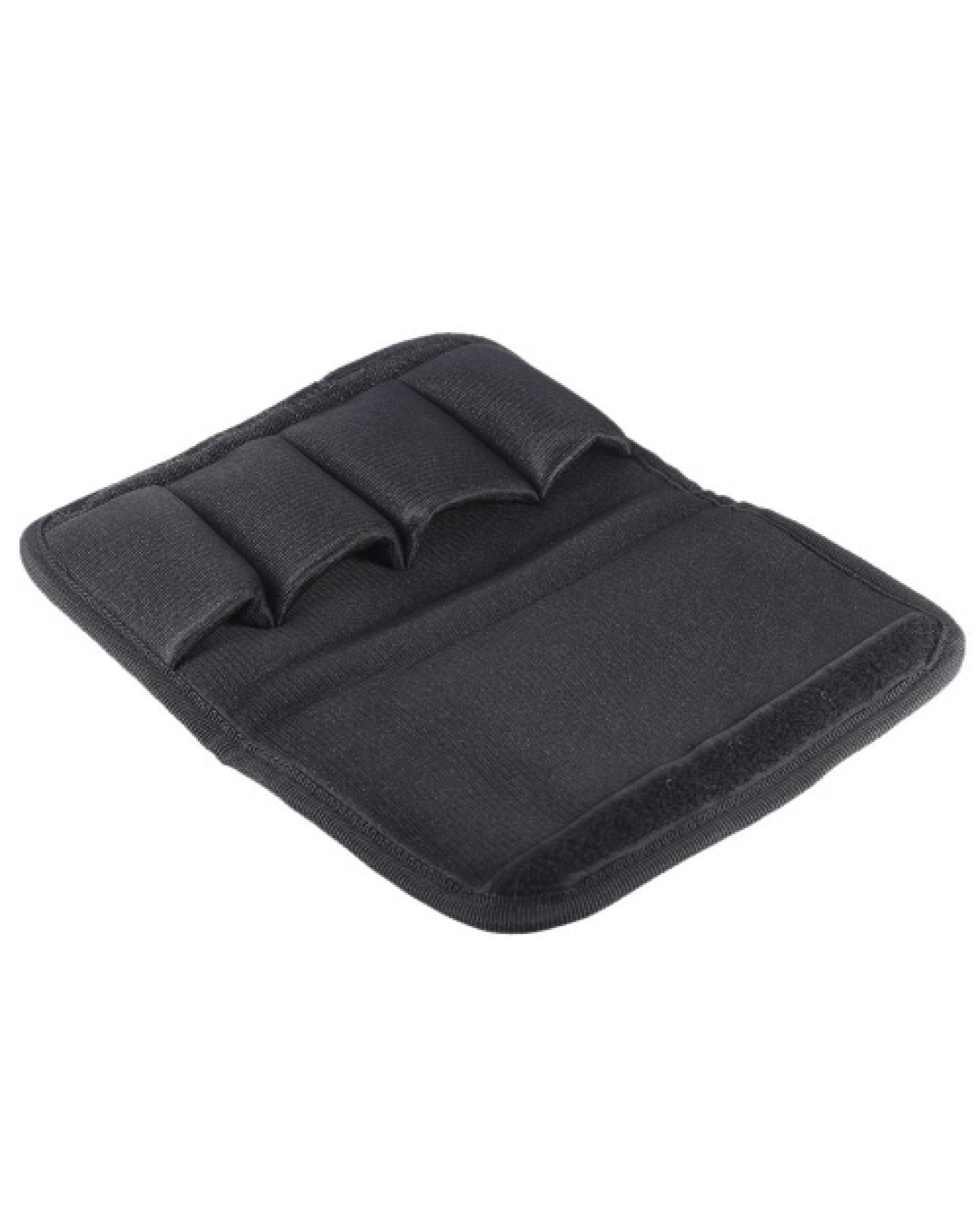 Durable Trombone Euphonium Trumpet Mouthpiece Pouch Bag with 4 Soft Compartments Black