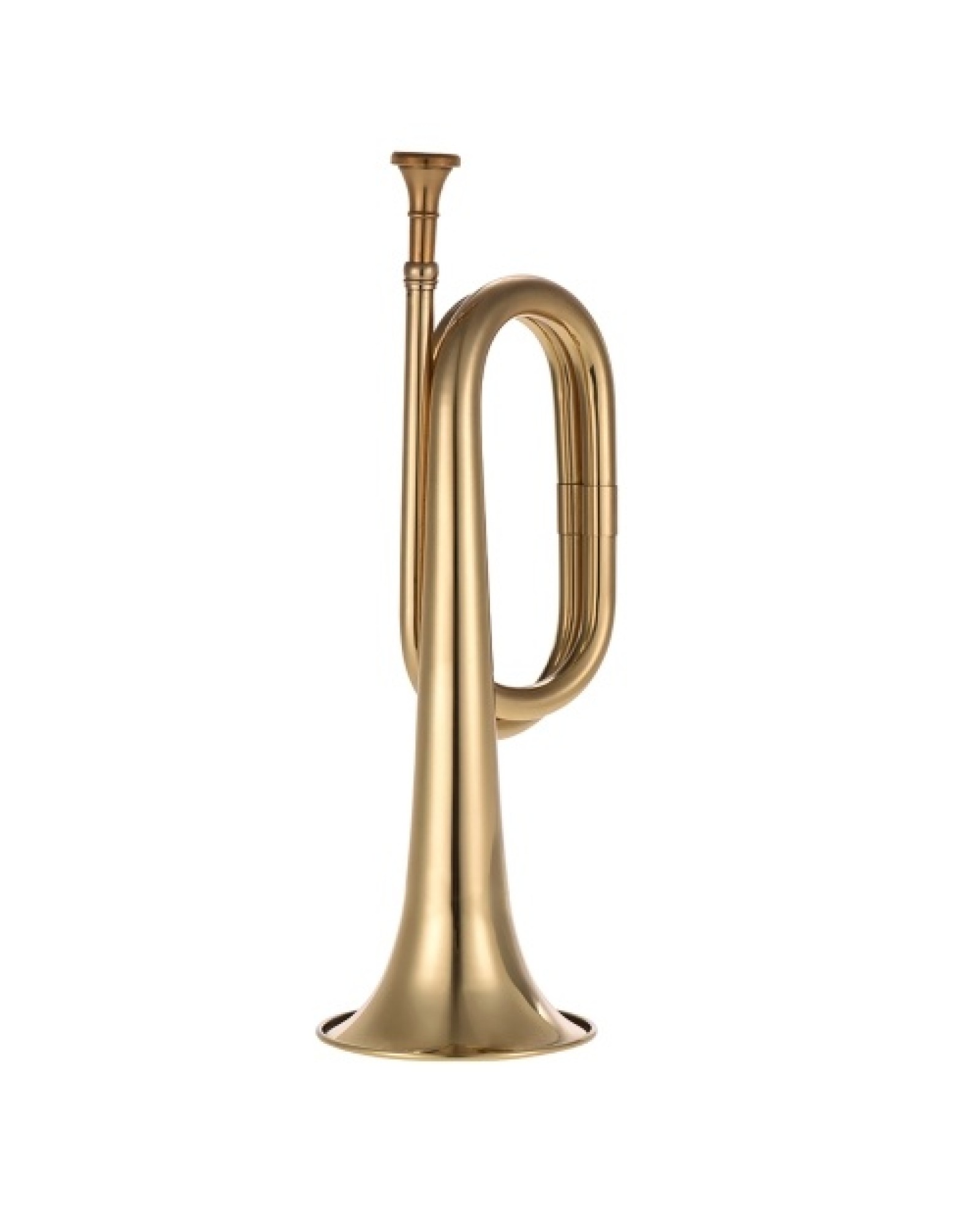 B Flat Bugle Call Trumpet Brass Cavalry Horn with Mouthpiece