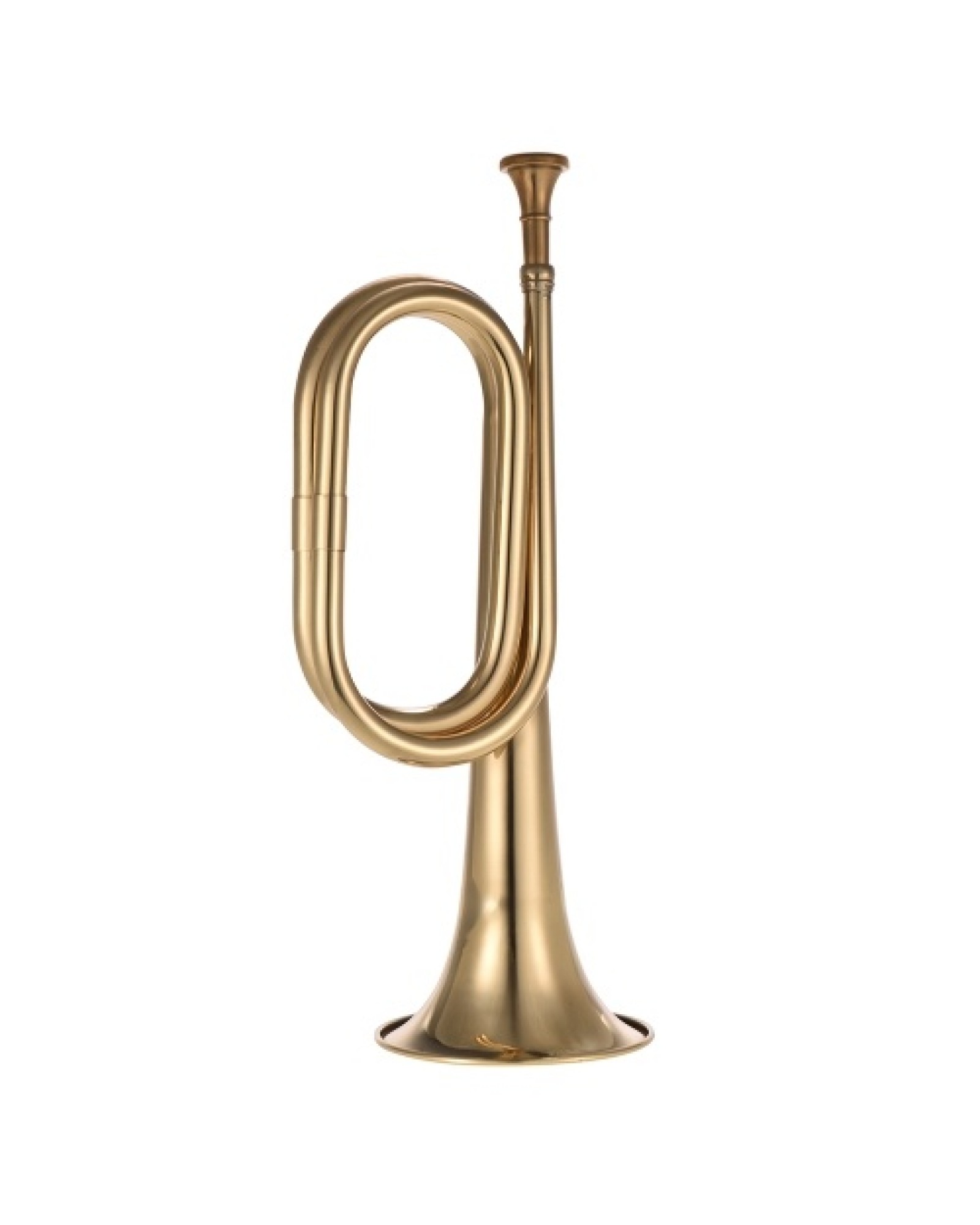 B Flat Bugle Call Trumpet Brass Cavalry Horn with Mouthpiece