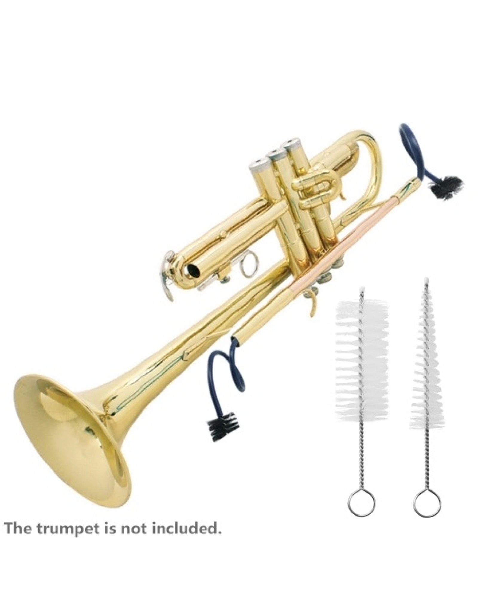 Trumpet Maintenance Cleaning Kit Mouthpiece Brush + Valve Brush + Flexible Brush Musical Instrument Maintenance Cleaning Accesso