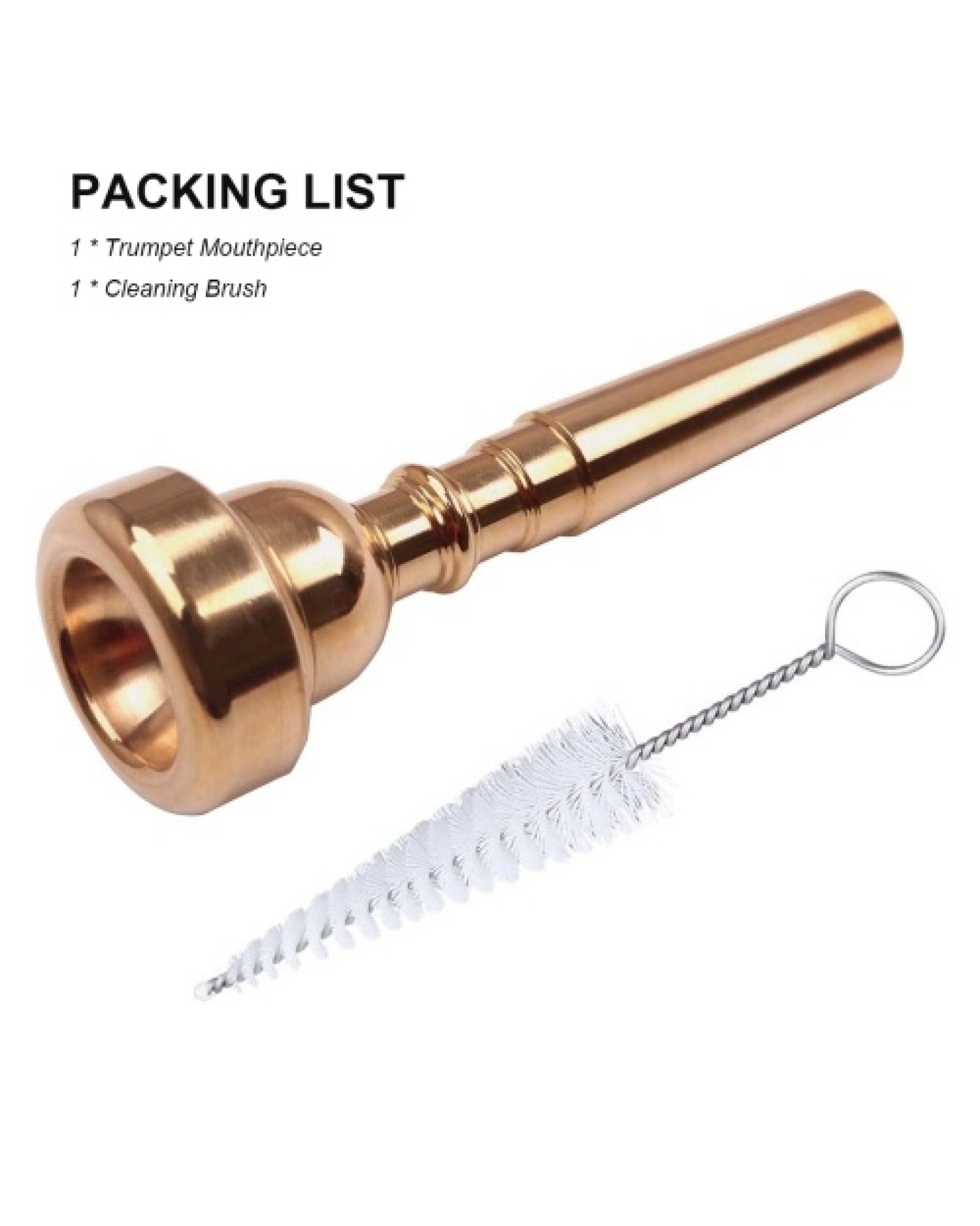 3C Trumpet Mouthpiece Metal Trumpet Accessory Cleaning Brush Trumpet Cleaning Kit