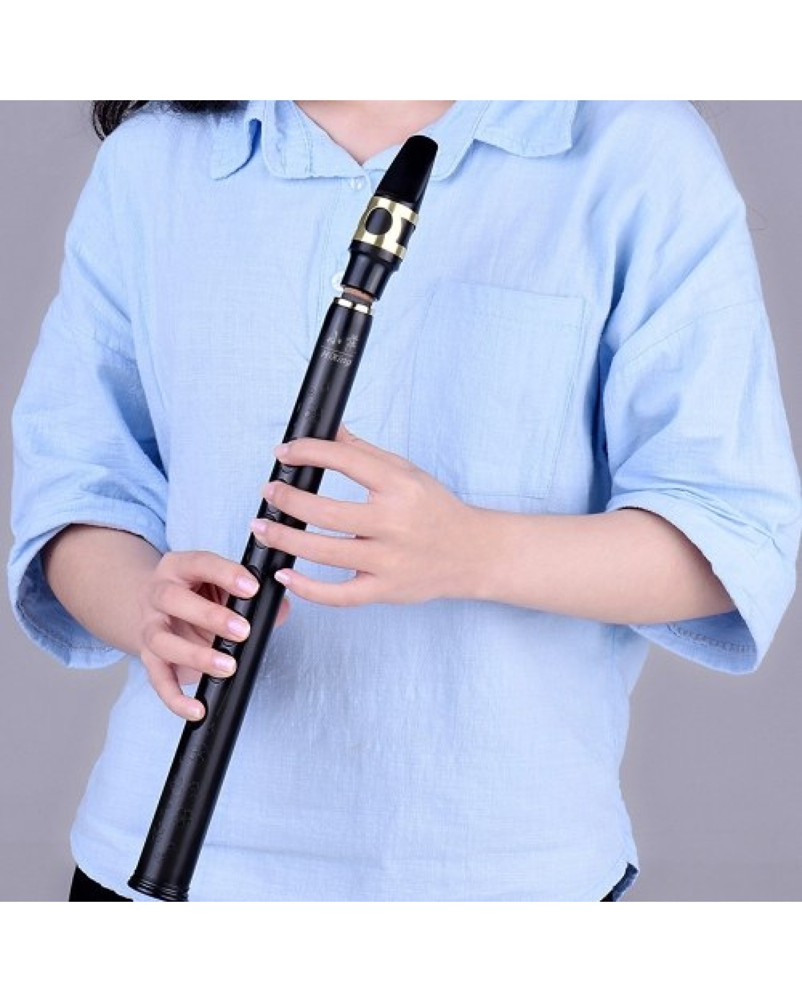 MinHiXing Pocket Bb Saxophone Sax ABS with Alto Mouthpieces 10pcs Reed Carrying Bag Woodwind Instrument
