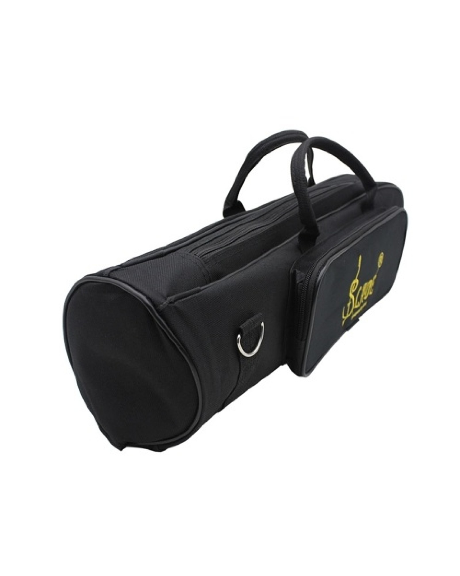 600D Water-resistant Trumpet Gig Bag Oxford Cloth Adjustable Single Shoulder Strap Pocket 5mm Cotton Padded